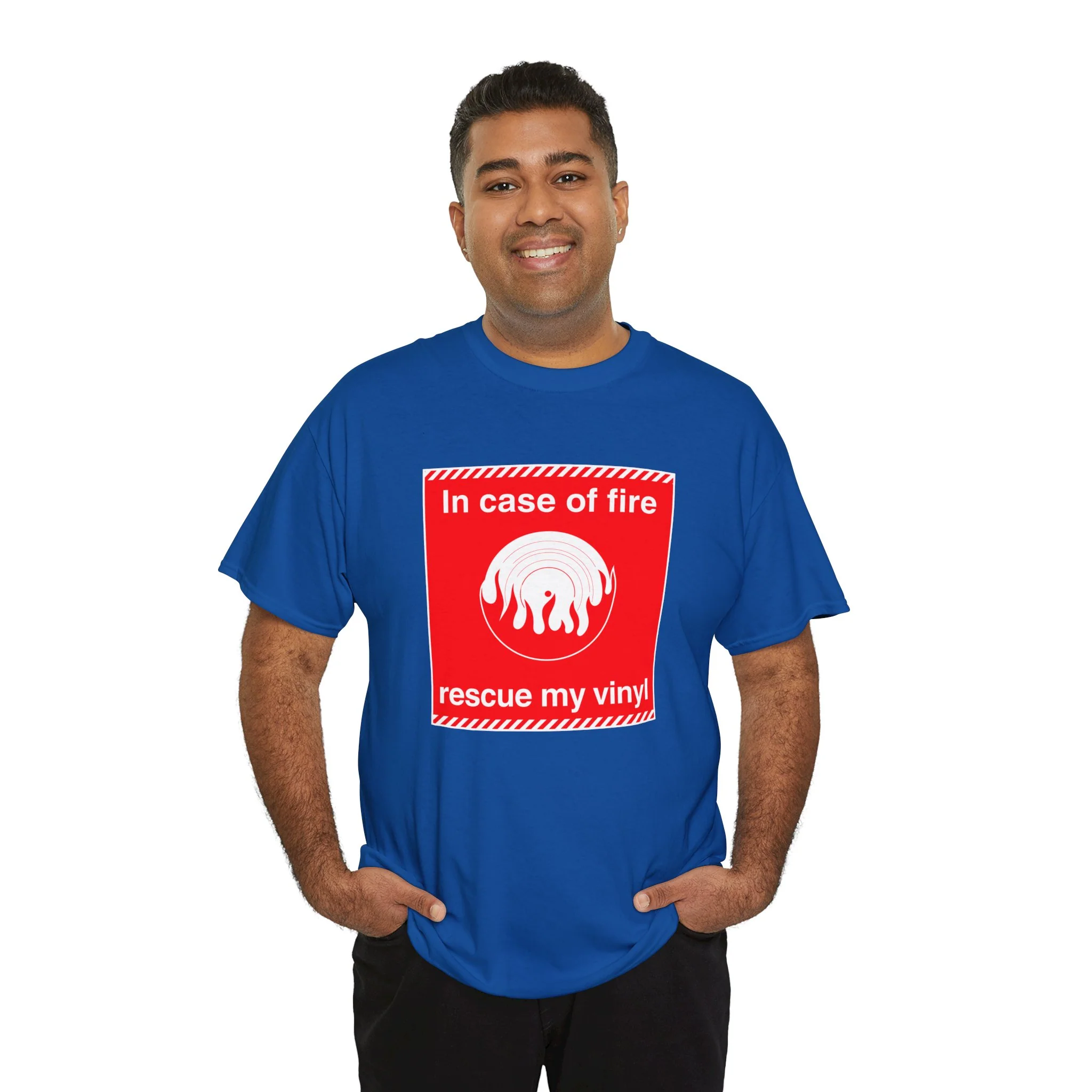'In Case of Fire, Save My Vinyl' T-Shirt - Image 70