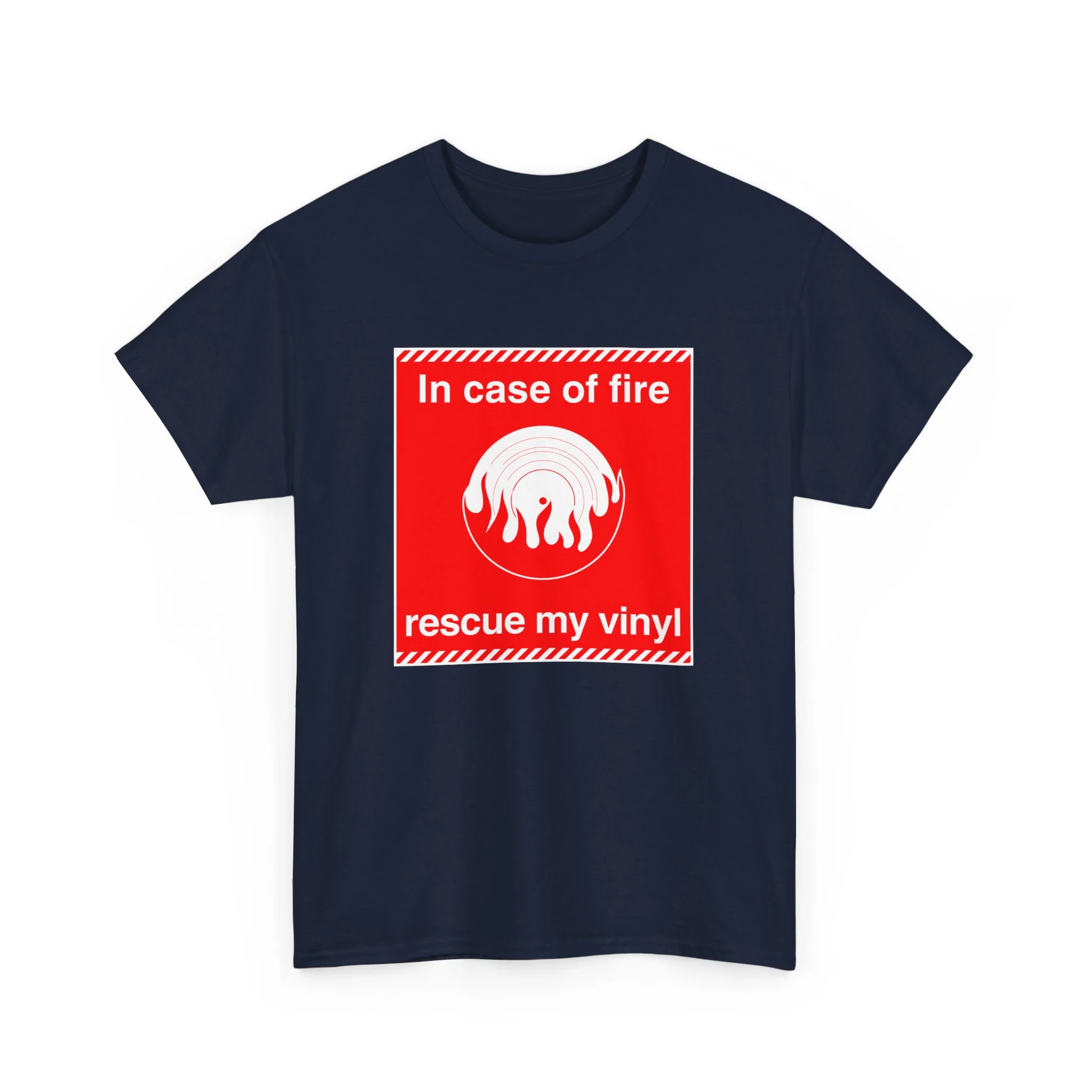 'In Case of Fire, Save My Vinyl' T-Shirt - Image 73