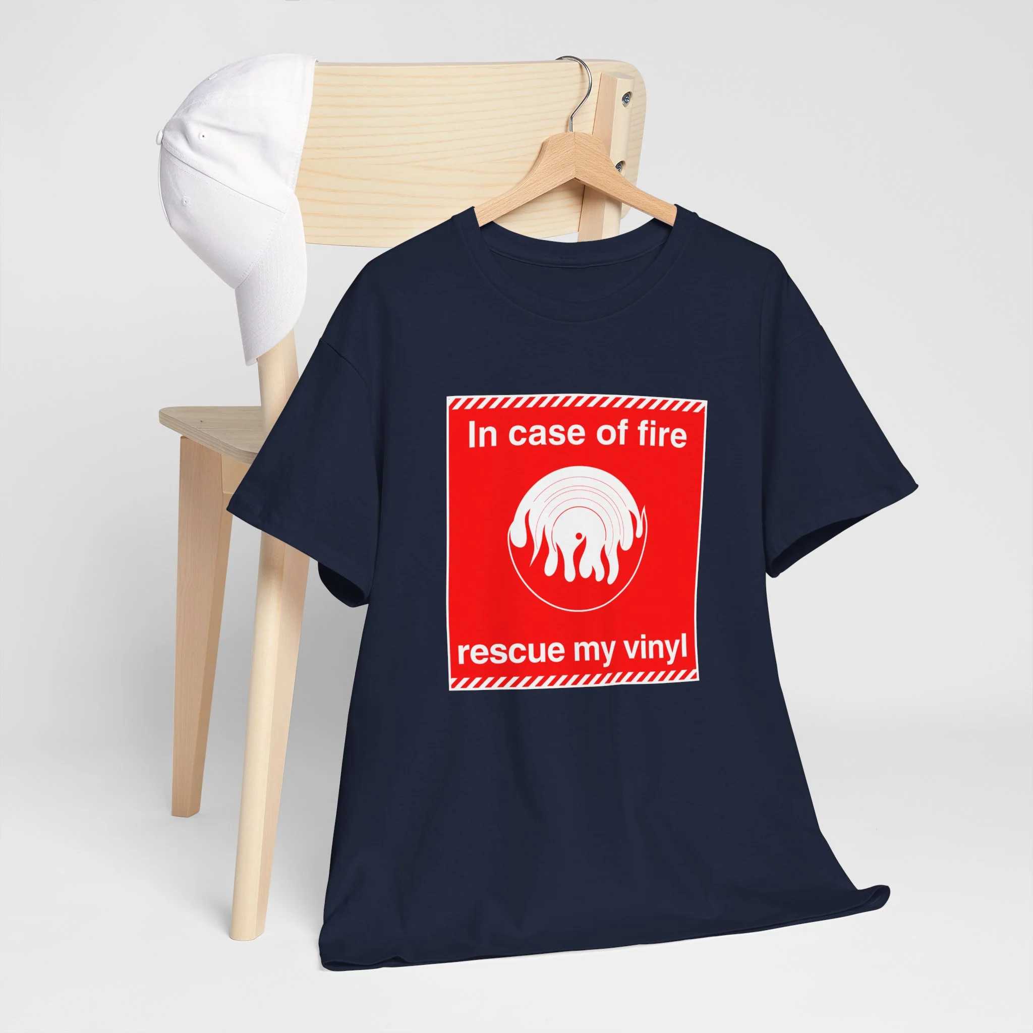 'In Case of Fire, Save My Vinyl' T-Shirt - Image 76