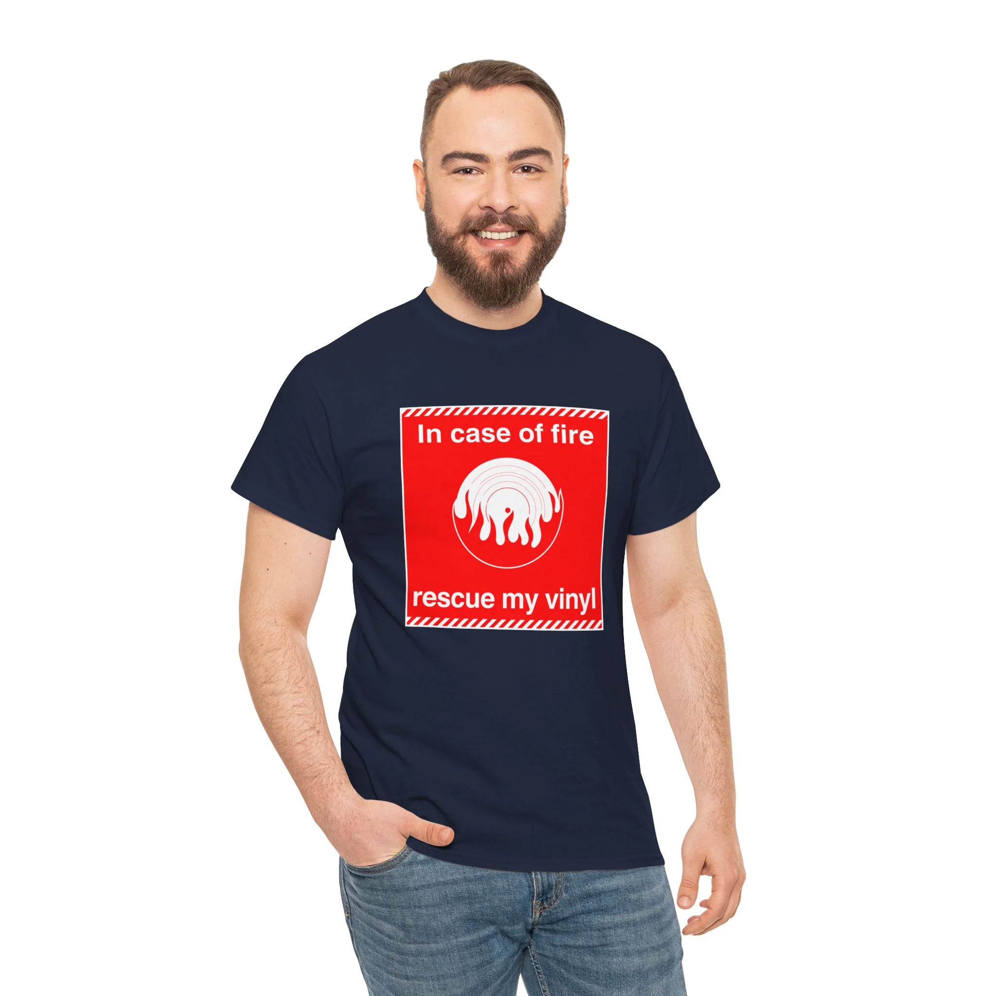 'In Case of Fire, Save My Vinyl' T-Shirt - Image 78