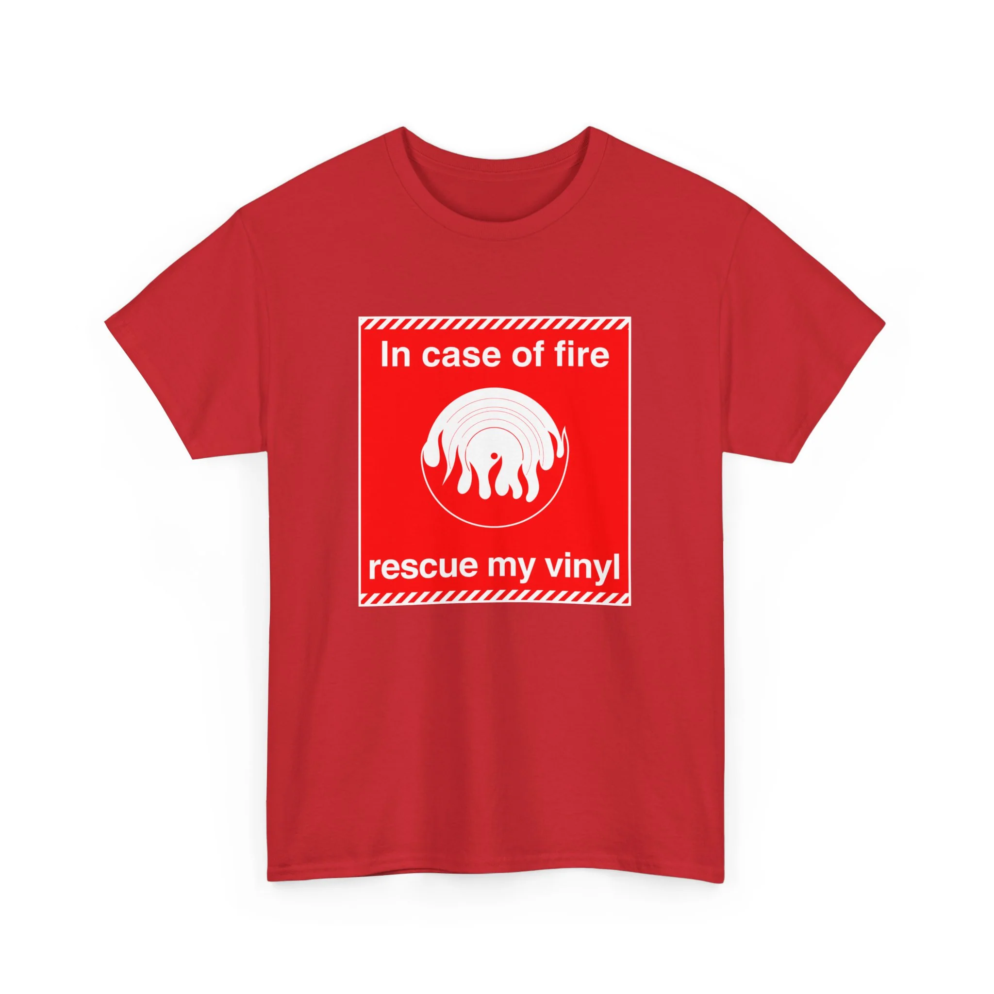 'In Case of Fire, Save My Vinyl' T-Shirt - Image 82