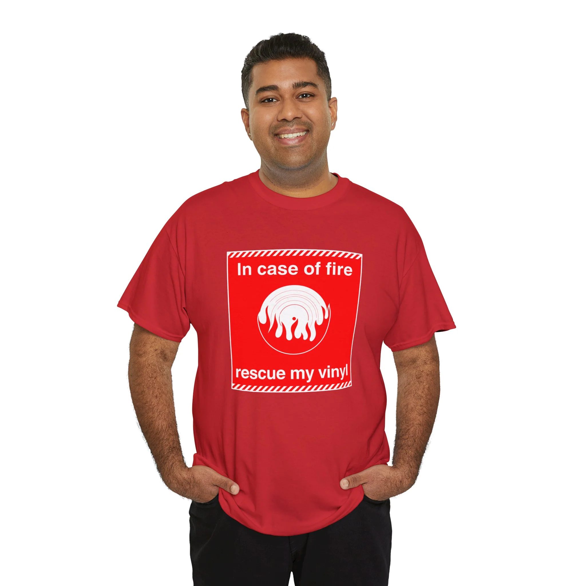 'In Case of Fire, Save My Vinyl' T-Shirt - Image 88