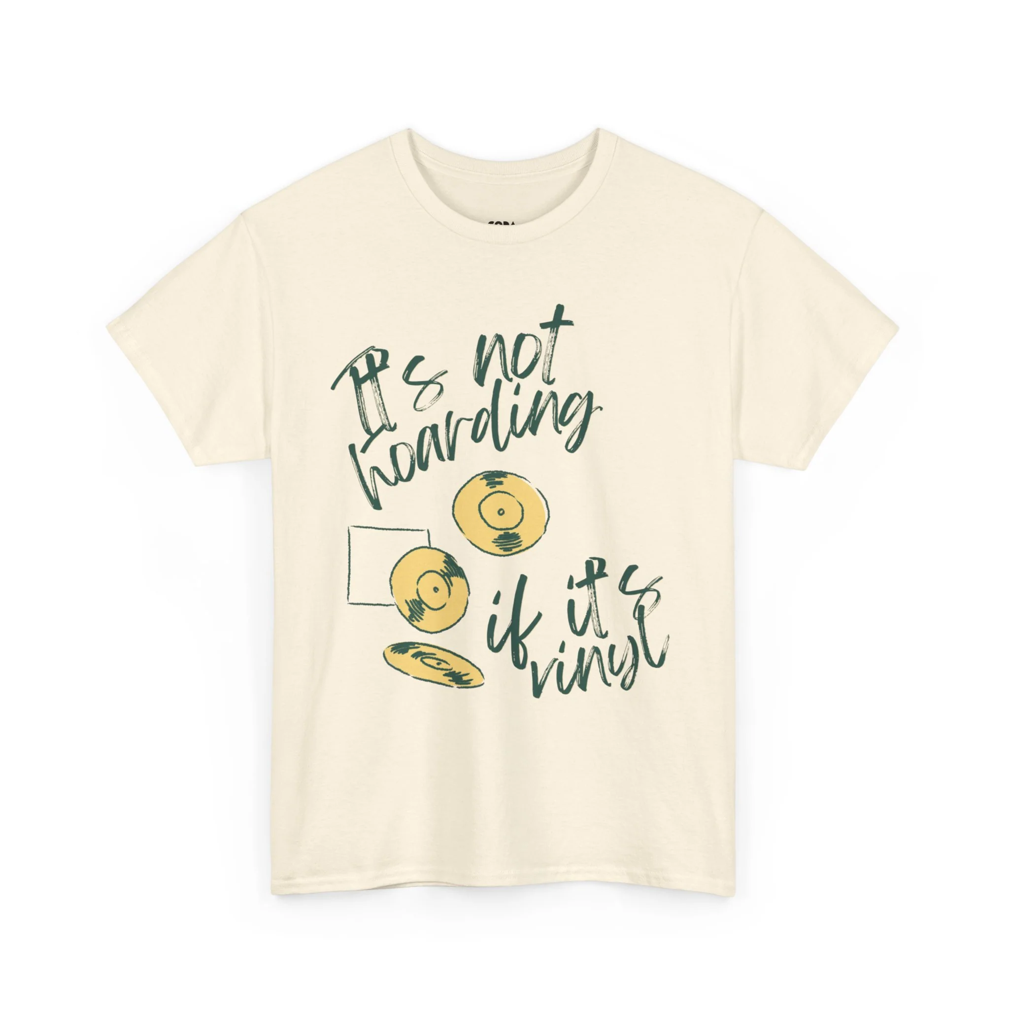 'It's Not Hoarding If It's Vinyl' Men's T-Shirt - Image 41
