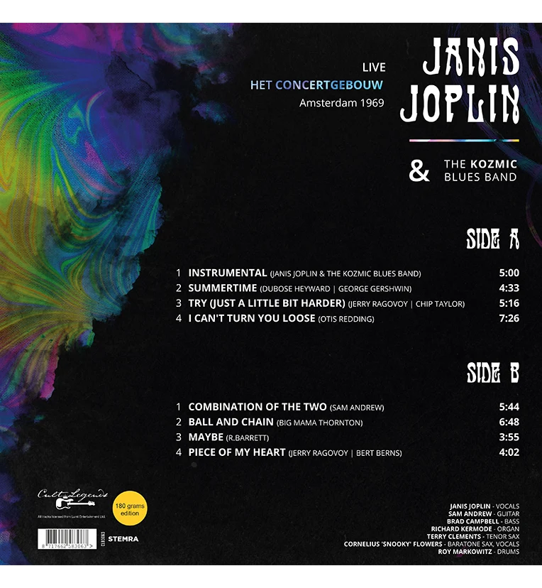 Janis Joplin – Live in Amsterdam 1969 (12-Inch Album on 180g Vinyl) - Image 3