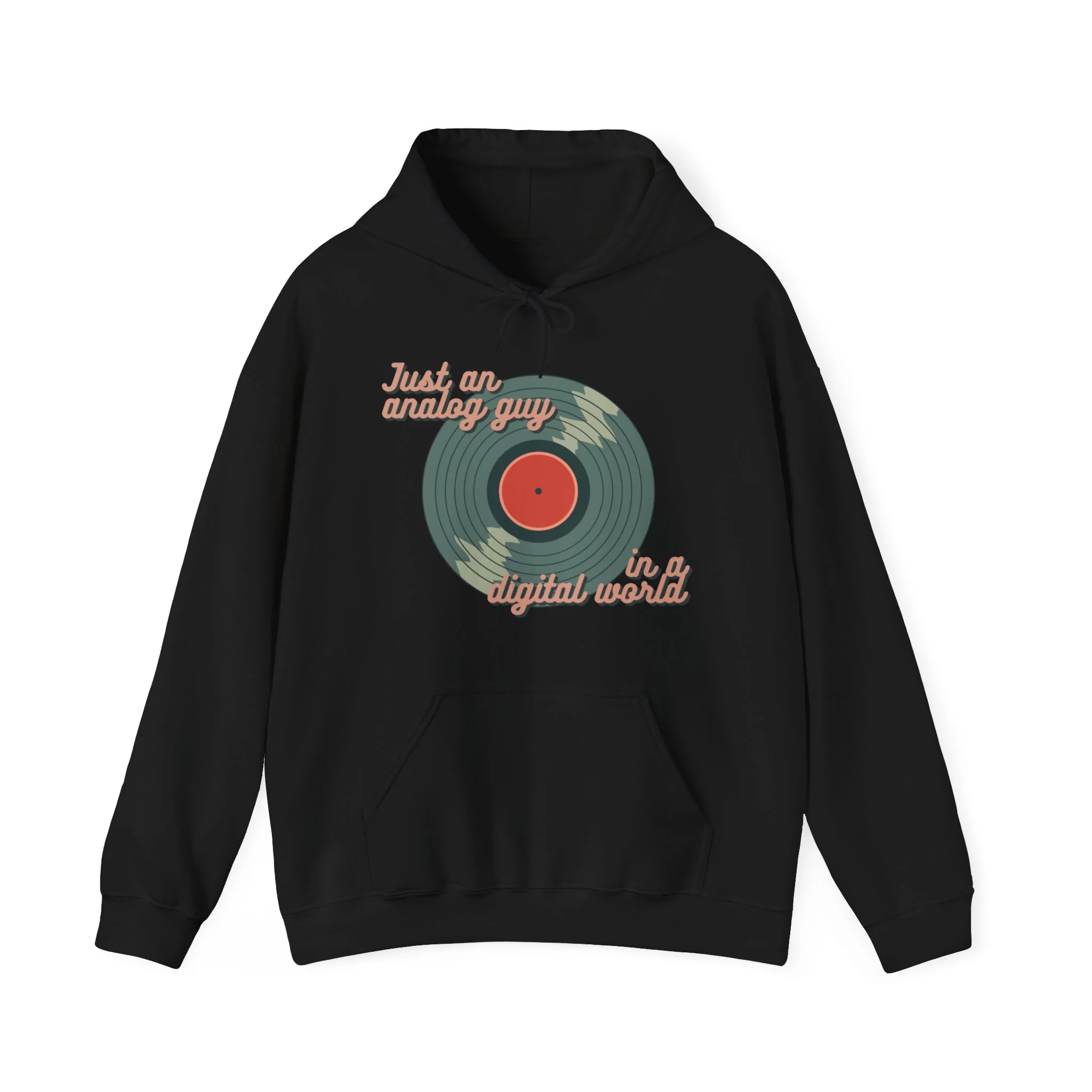 'Just an Analog Guy in a Digital World' Hooded Sweatshirt - Image 13