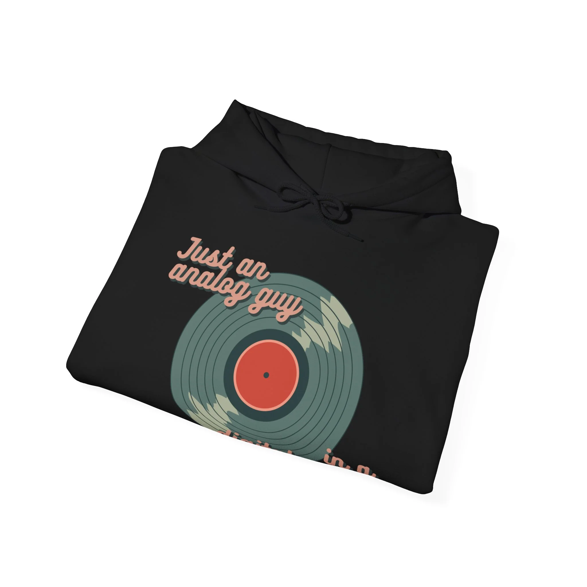 'Just an Analog Guy in a Digital World' Hooded Sweatshirt - Image 16