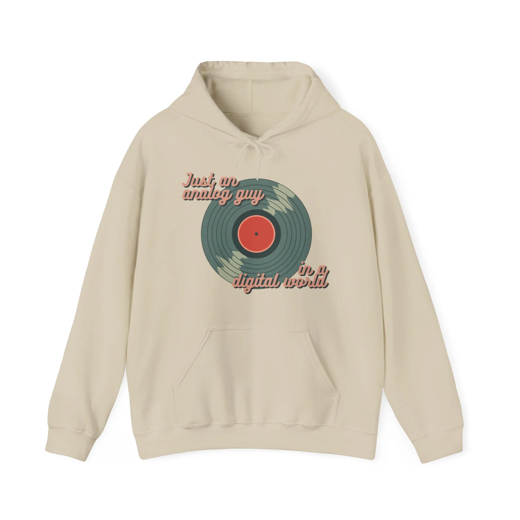 'Just an Analog Guy in a Digital World' Hooded Sweatshirt - Image 17