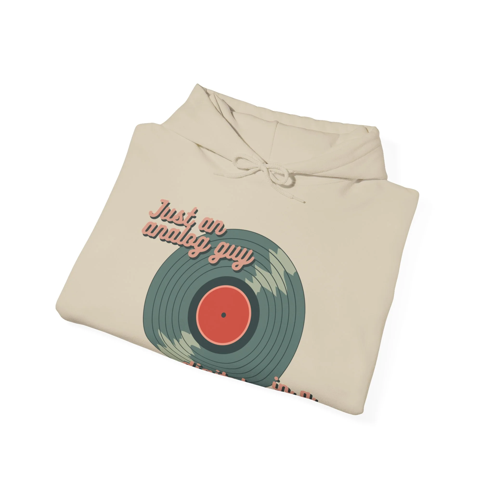 'Just an Analog Guy in a Digital World' Hooded Sweatshirt - Image 20