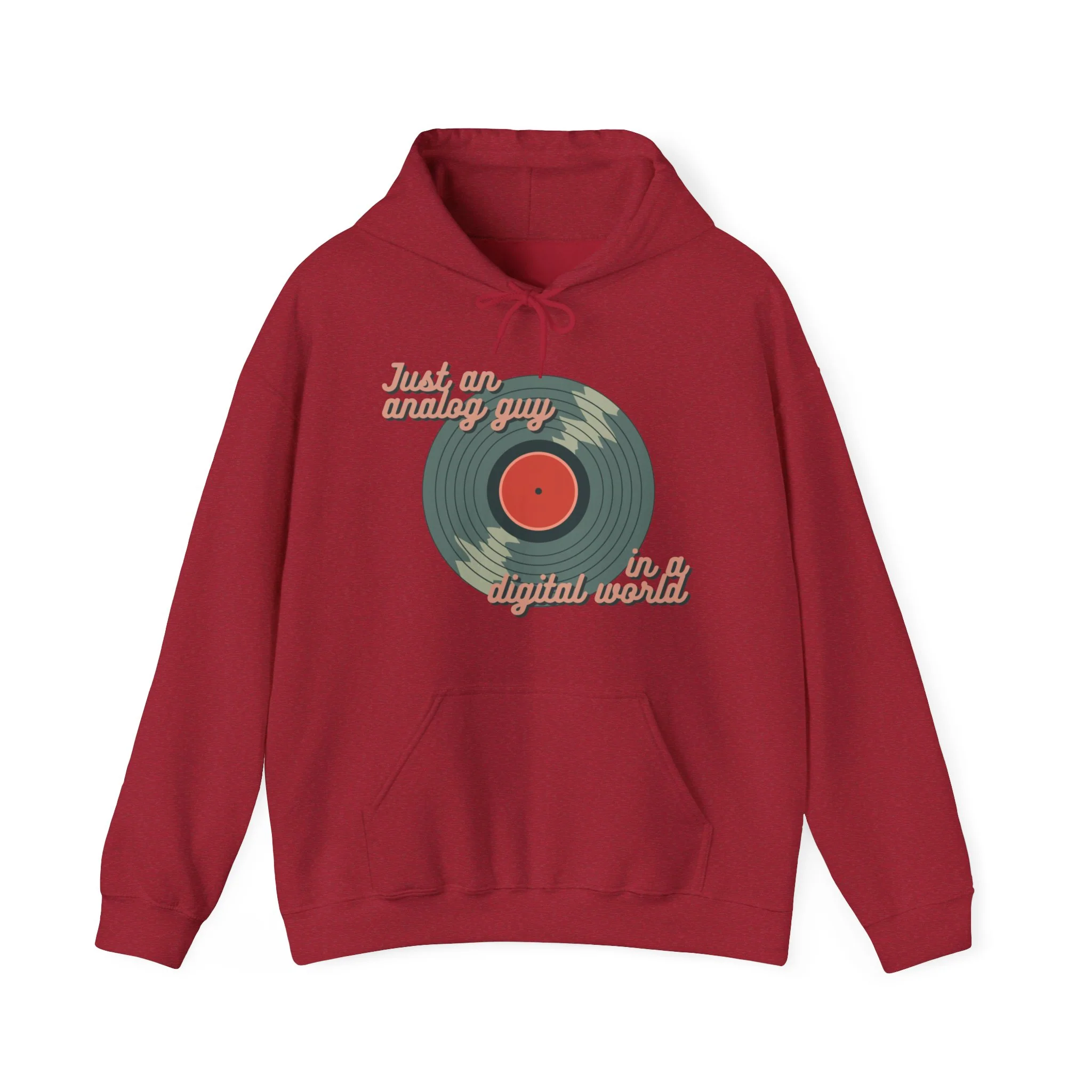 'Just an Analog Guy in a Digital World' Hooded Sweatshirt - Image 21