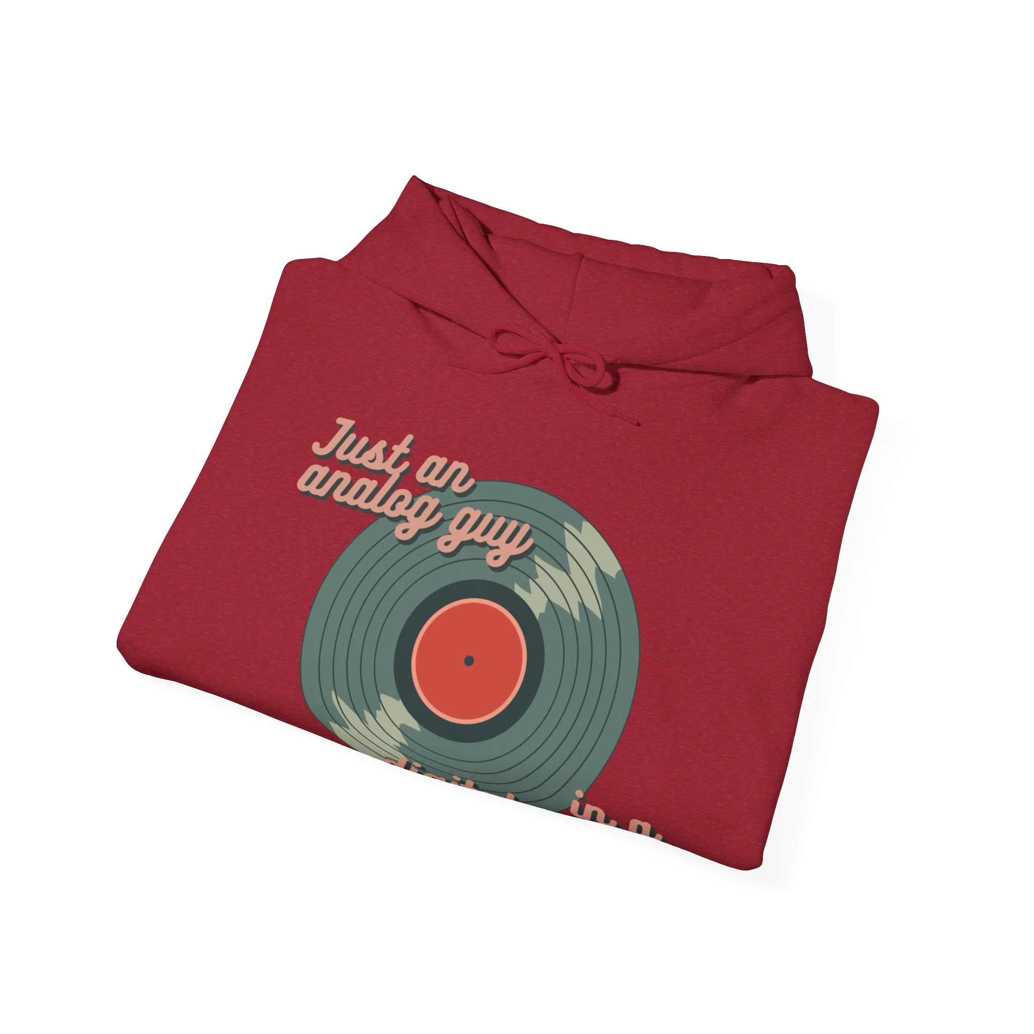 'Just an Analog Guy in a Digital World' Hooded Sweatshirt - Image 24