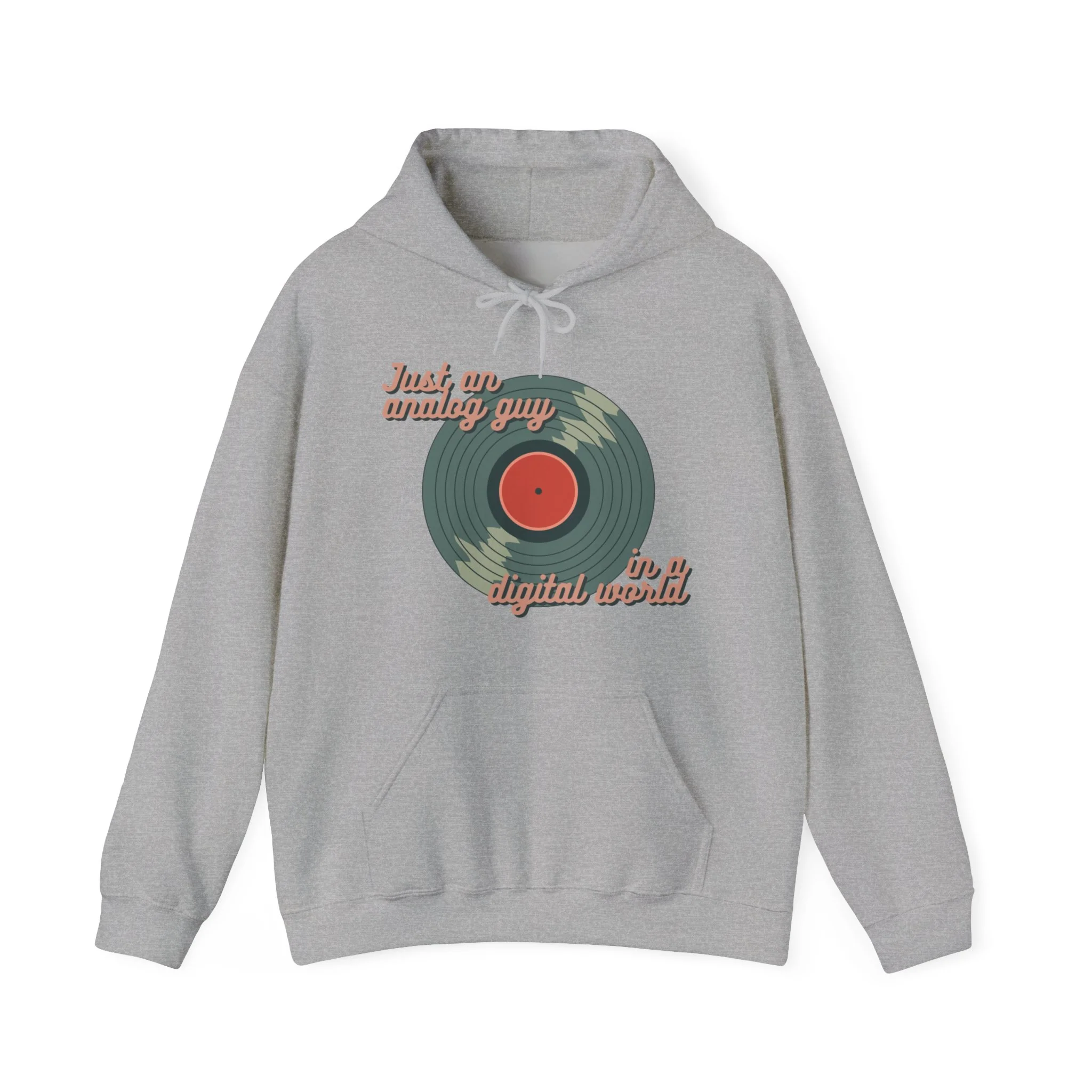 'Just an Analog Guy in a Digital World' Hooded Sweatshirt - Image 5