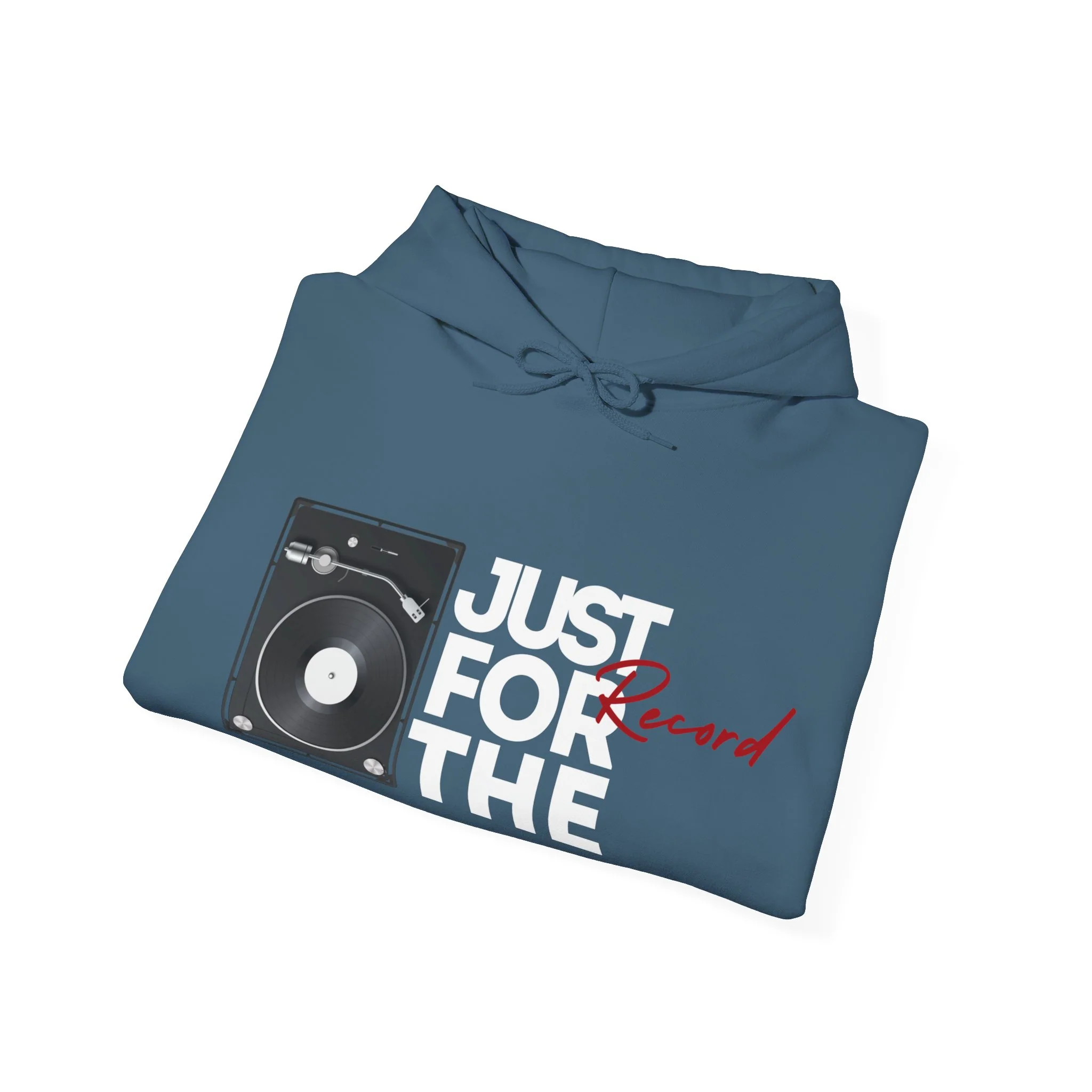 'Just for the Record' Men's Hoodie - Image 10