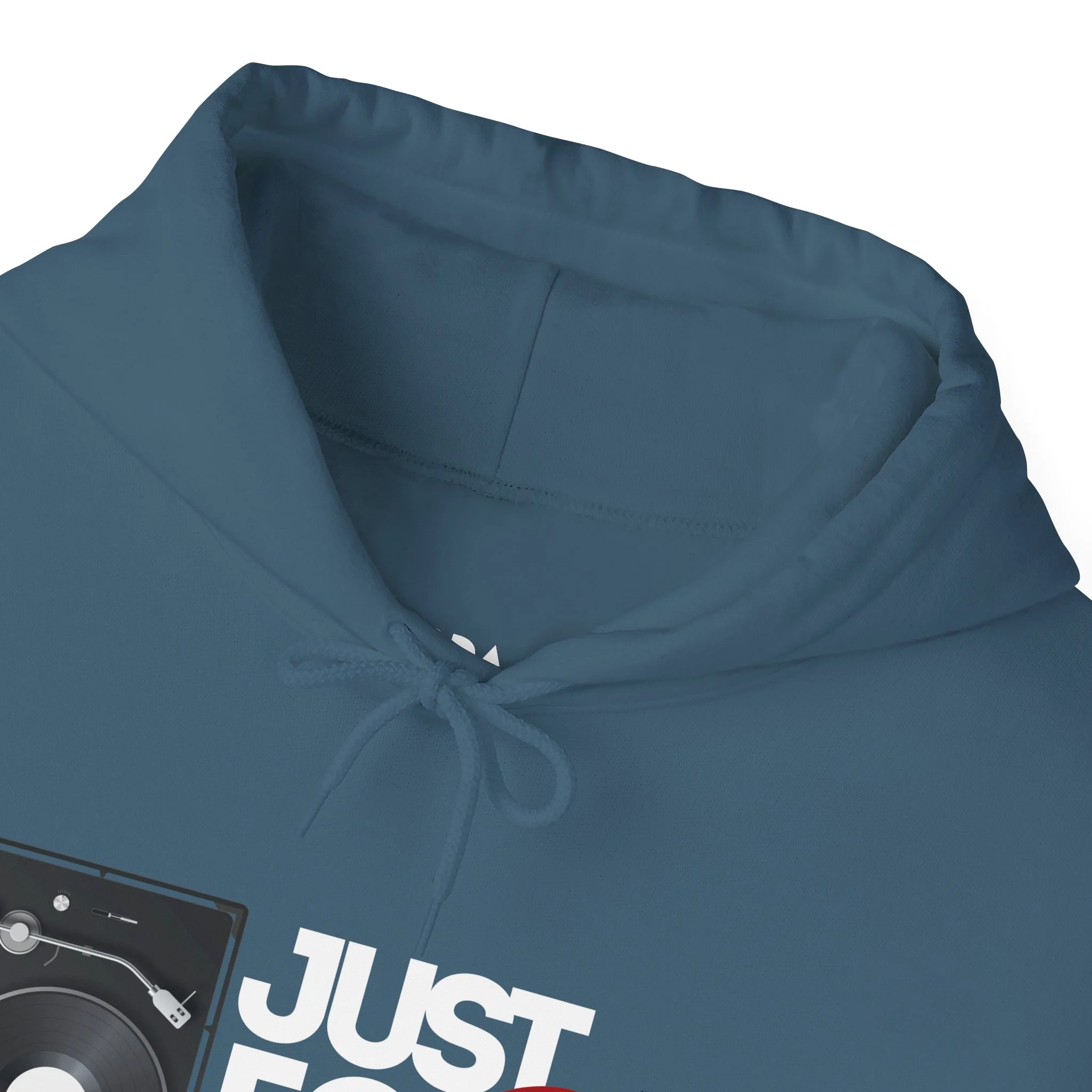 'Just for the Record' Men's Hoodie - Image 11