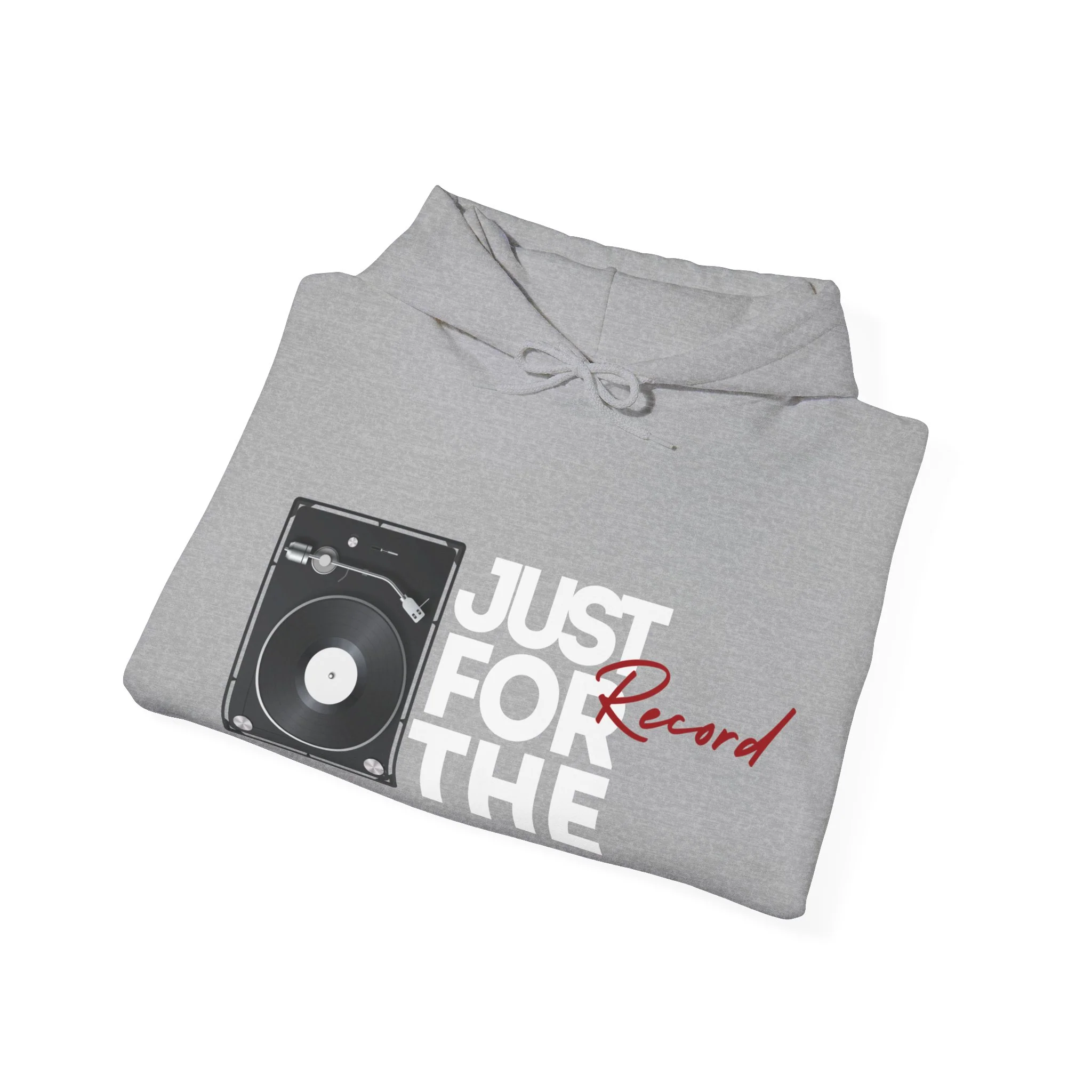 'Just for the Record' Men's Hoodie - Image 17