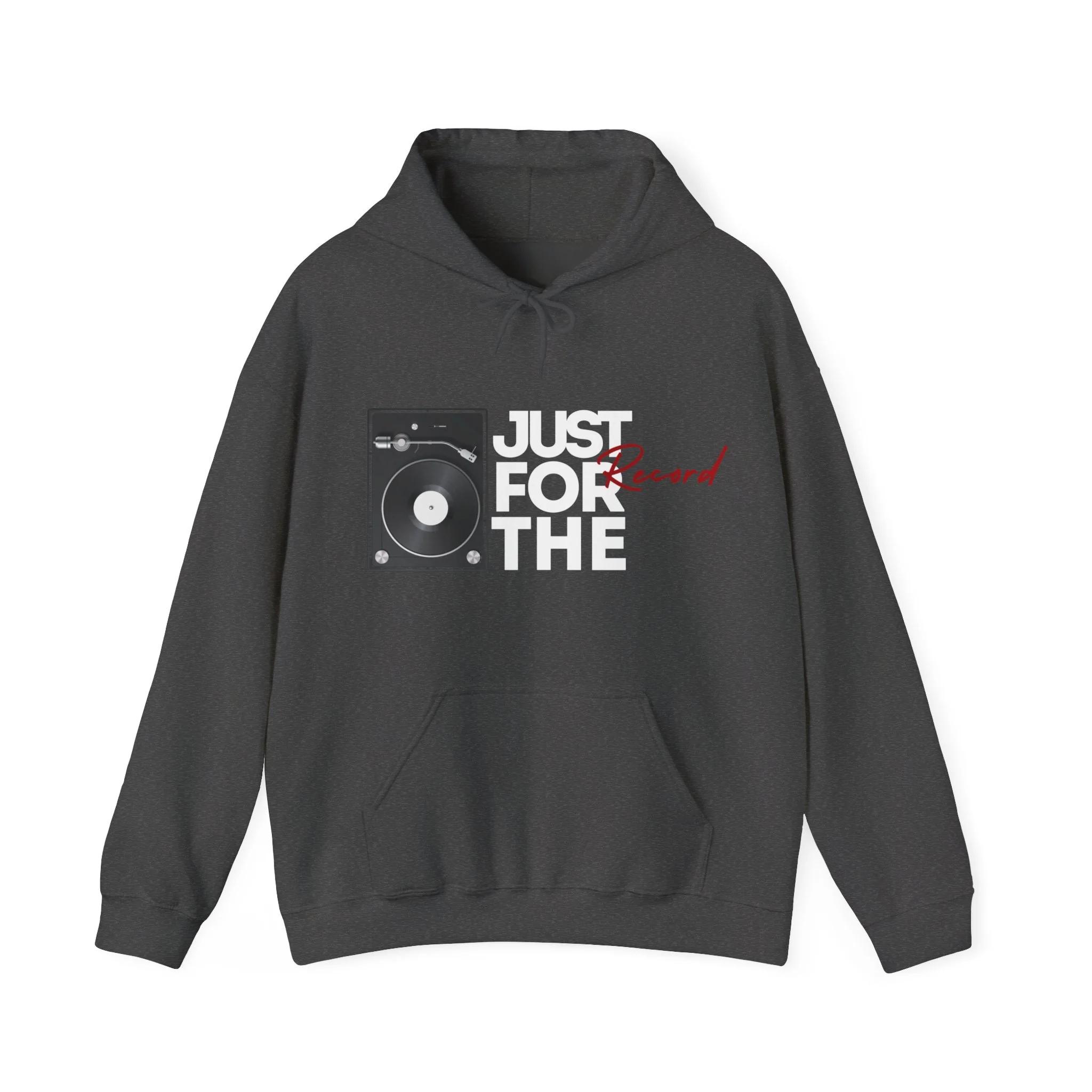 'Just for the Record' Men's Hoodie - Image 22