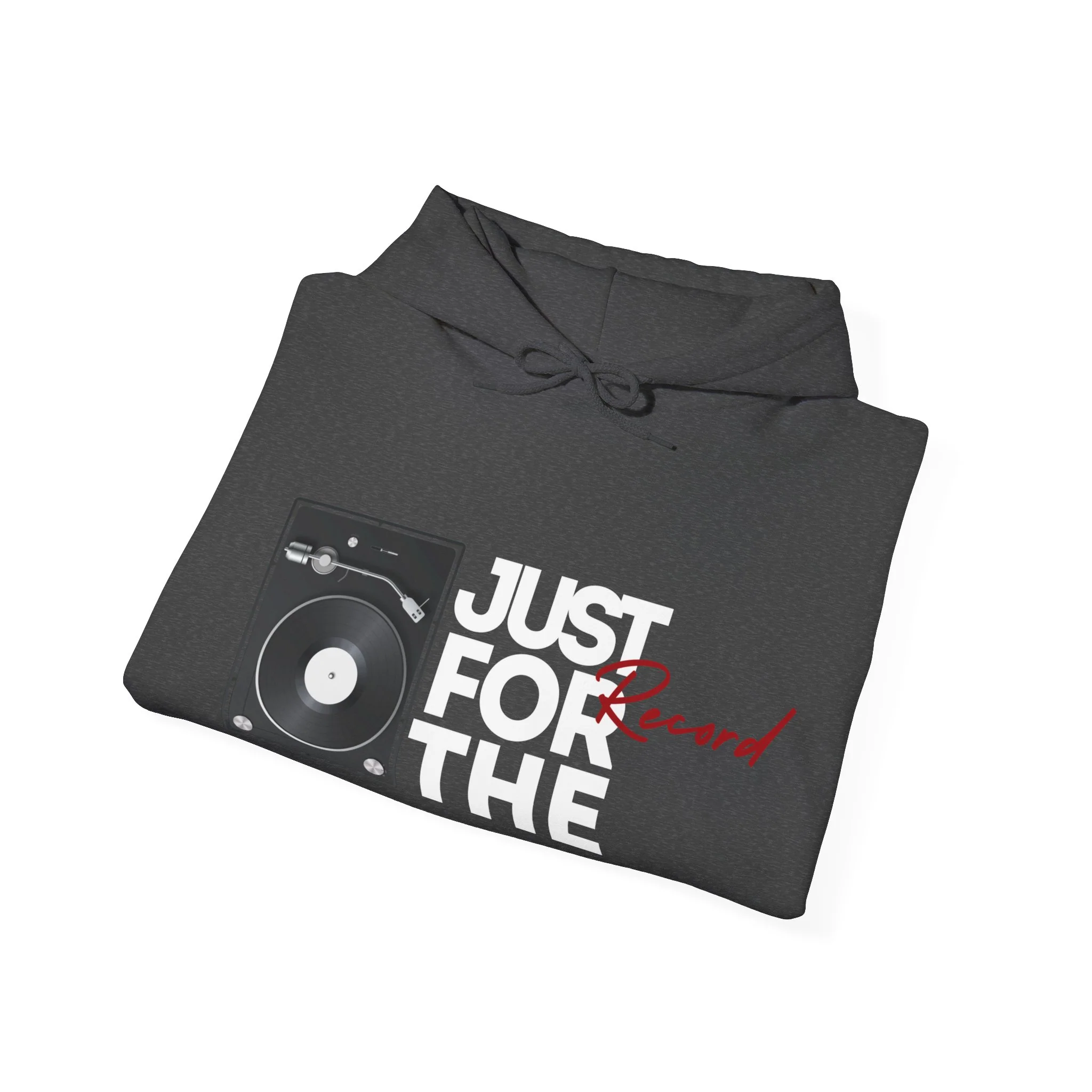 'Just for the Record' Men's Hoodie - Image 24
