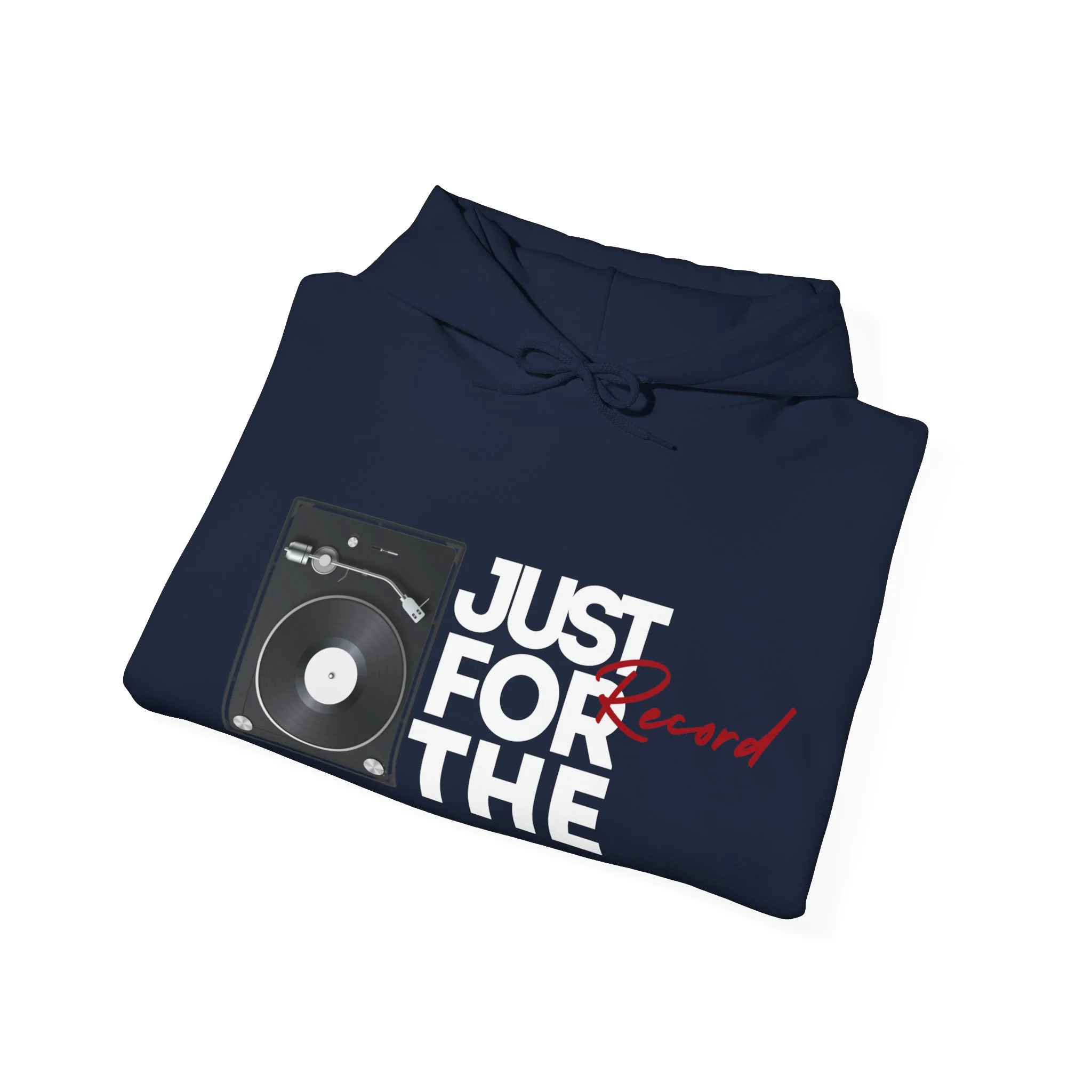 'Just for the Record' Men's Hoodie - Image 31