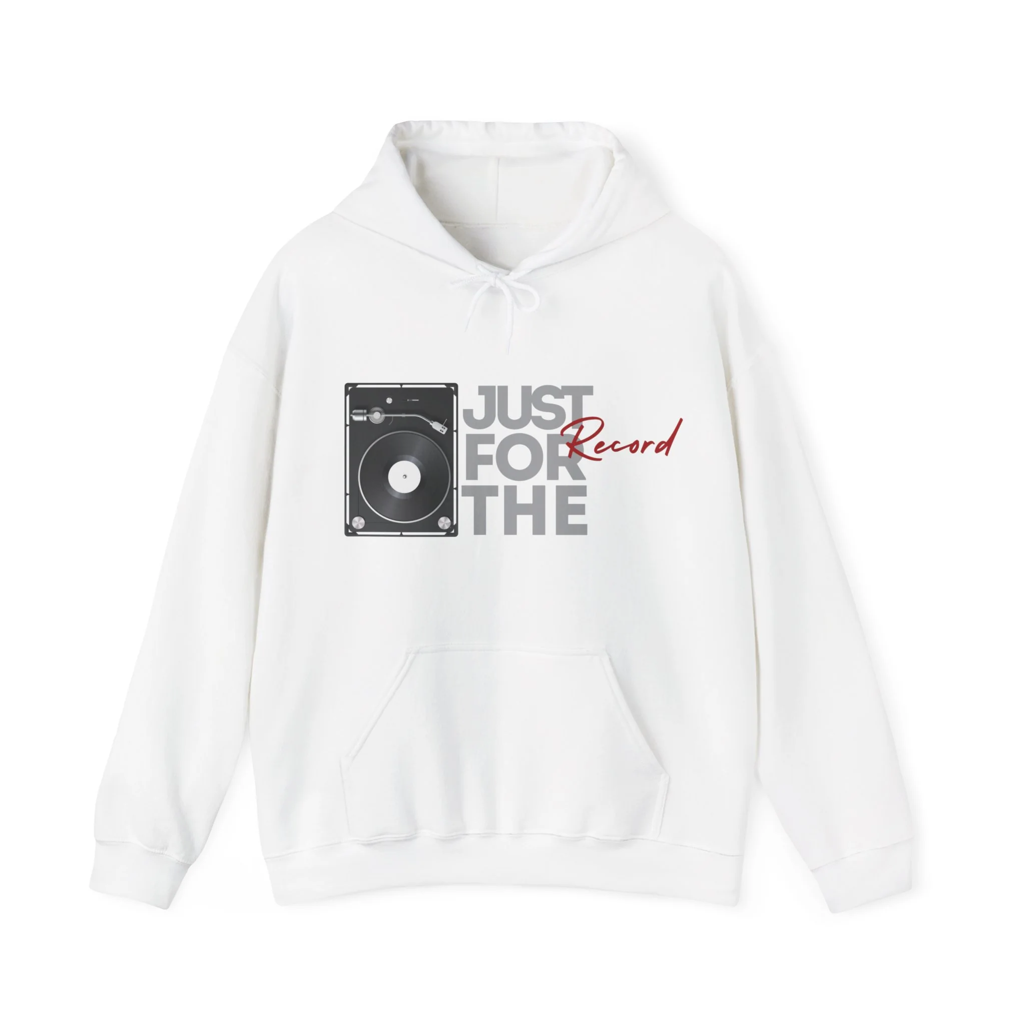 'Just for the Record' Men's Hoodie - Image 34
