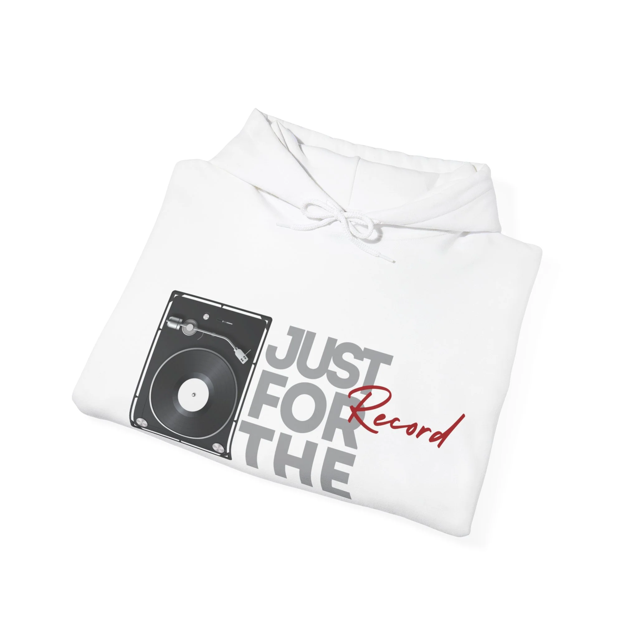 'Just for the Record' Men's Hoodie - Image 38