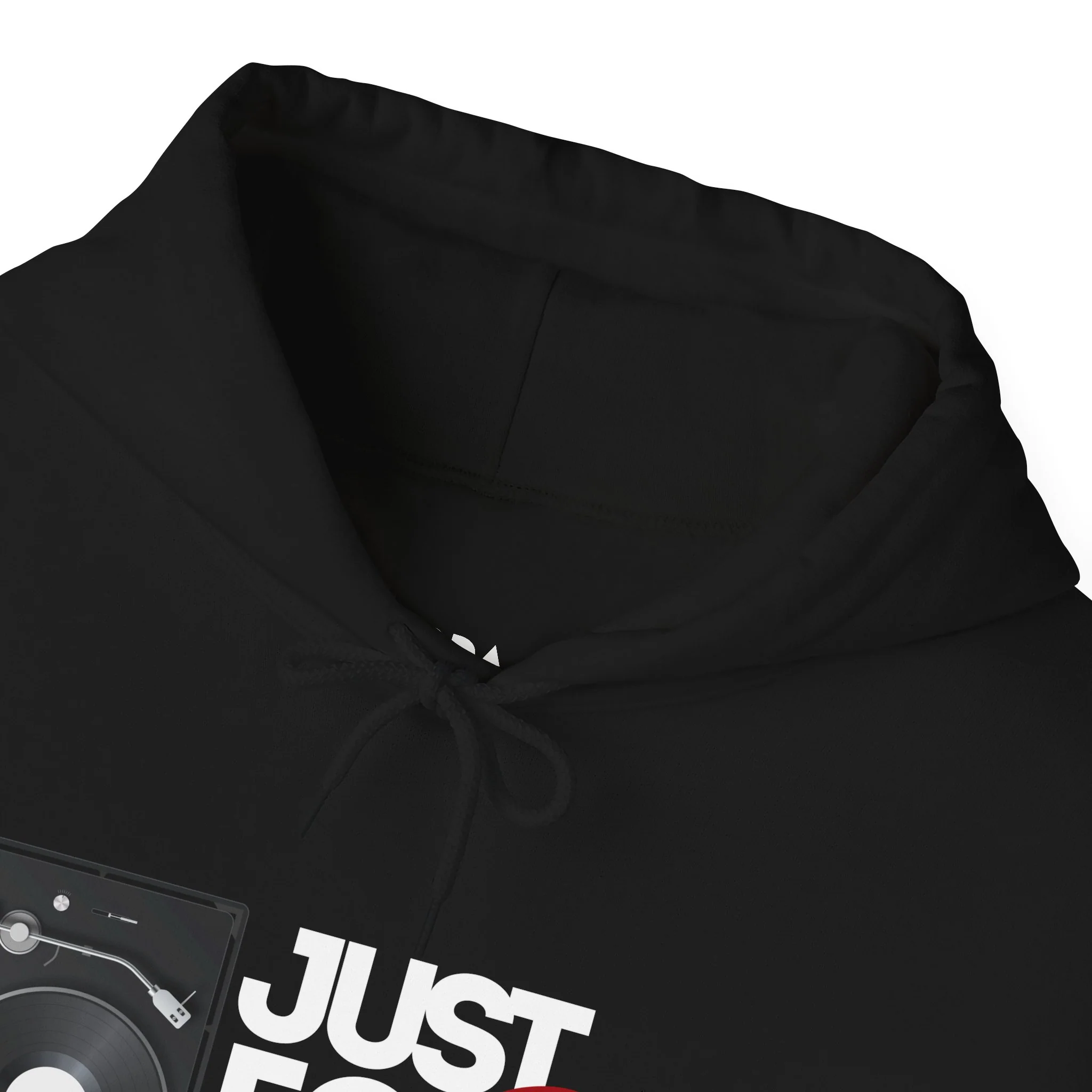 'Just for the Record' Men's Hoodie - Image 4
