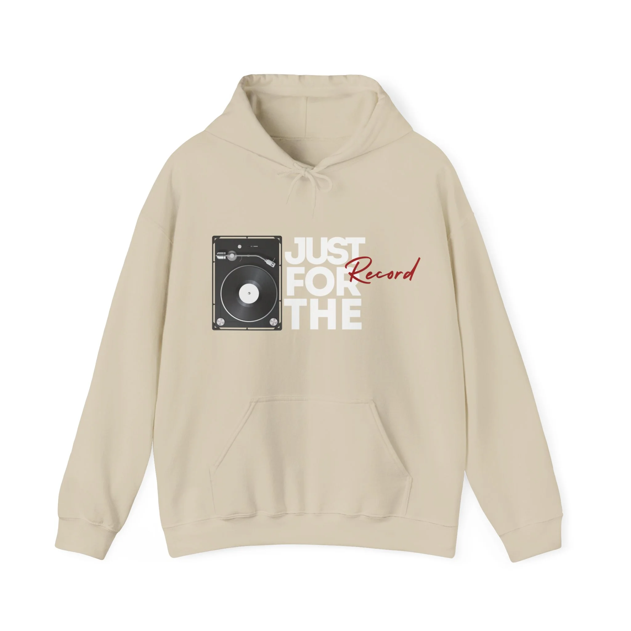 'Just for the Record' Men's Hoodie - Image 43