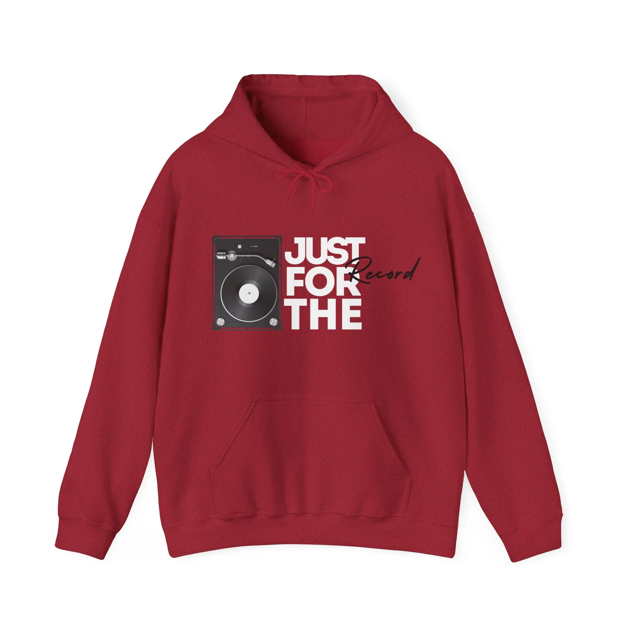 'Just for the Record' Men's Hoodie - Image 45