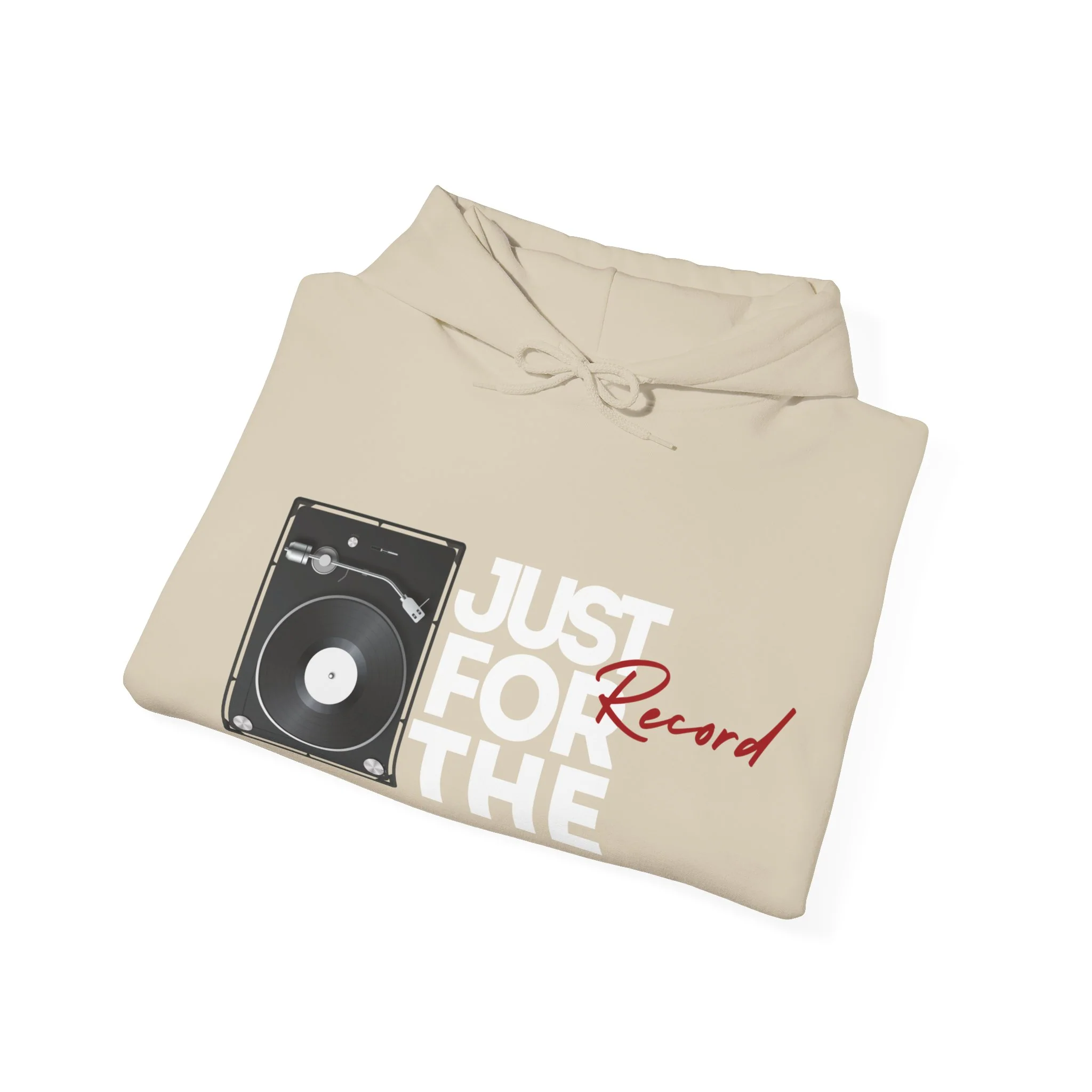'Just for the Record' Men's Hoodie - Image 46