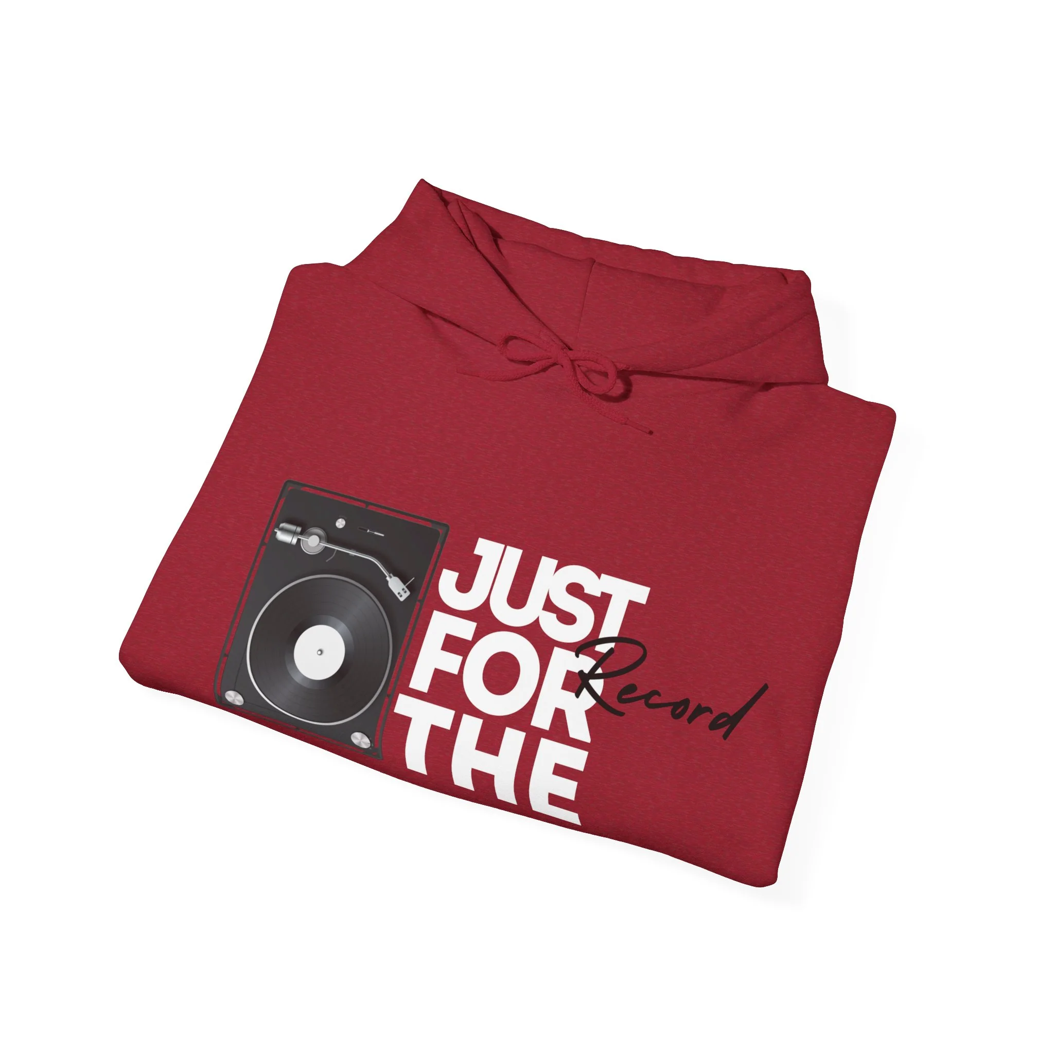 'Just for the Record' Men's Hoodie - Image 52