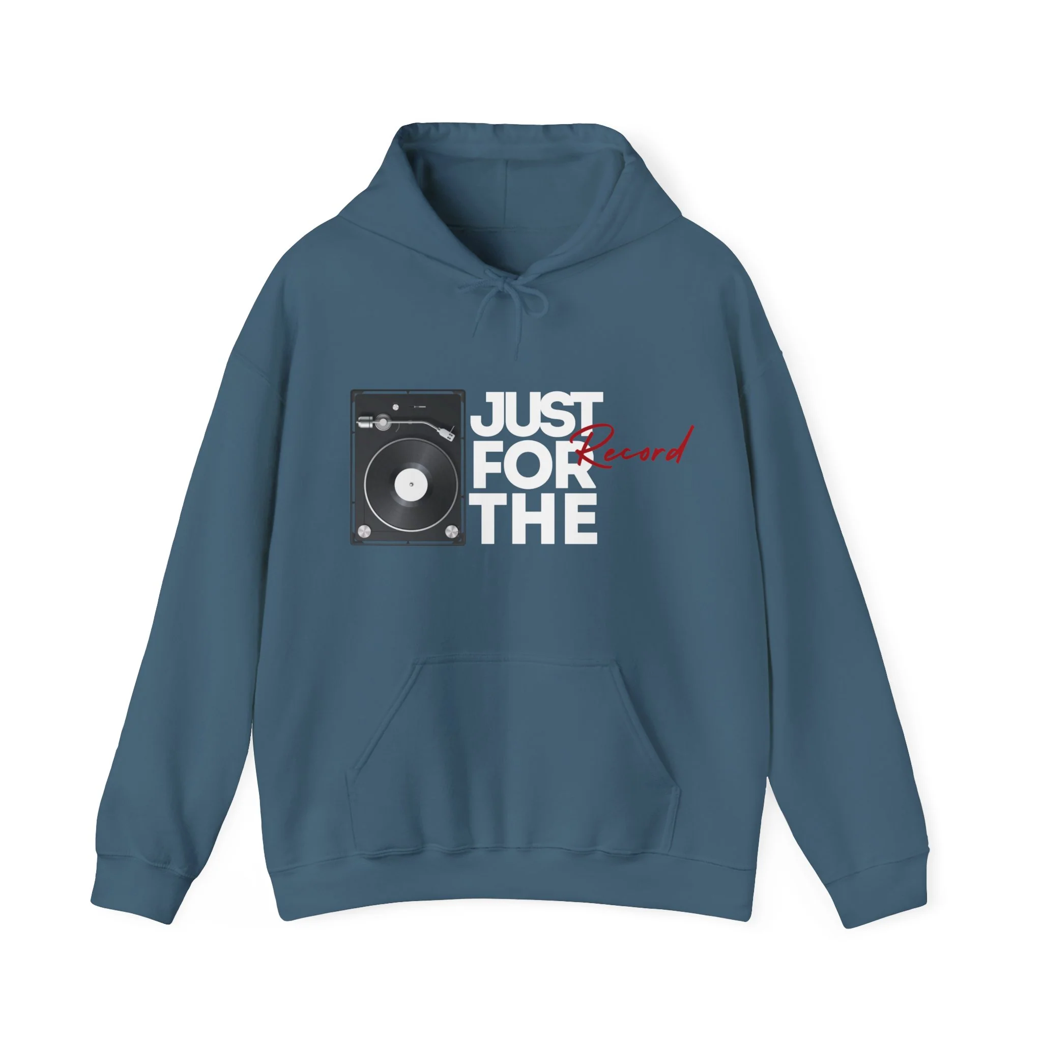 'Just for the Record' Men's Hoodie - Image 8
