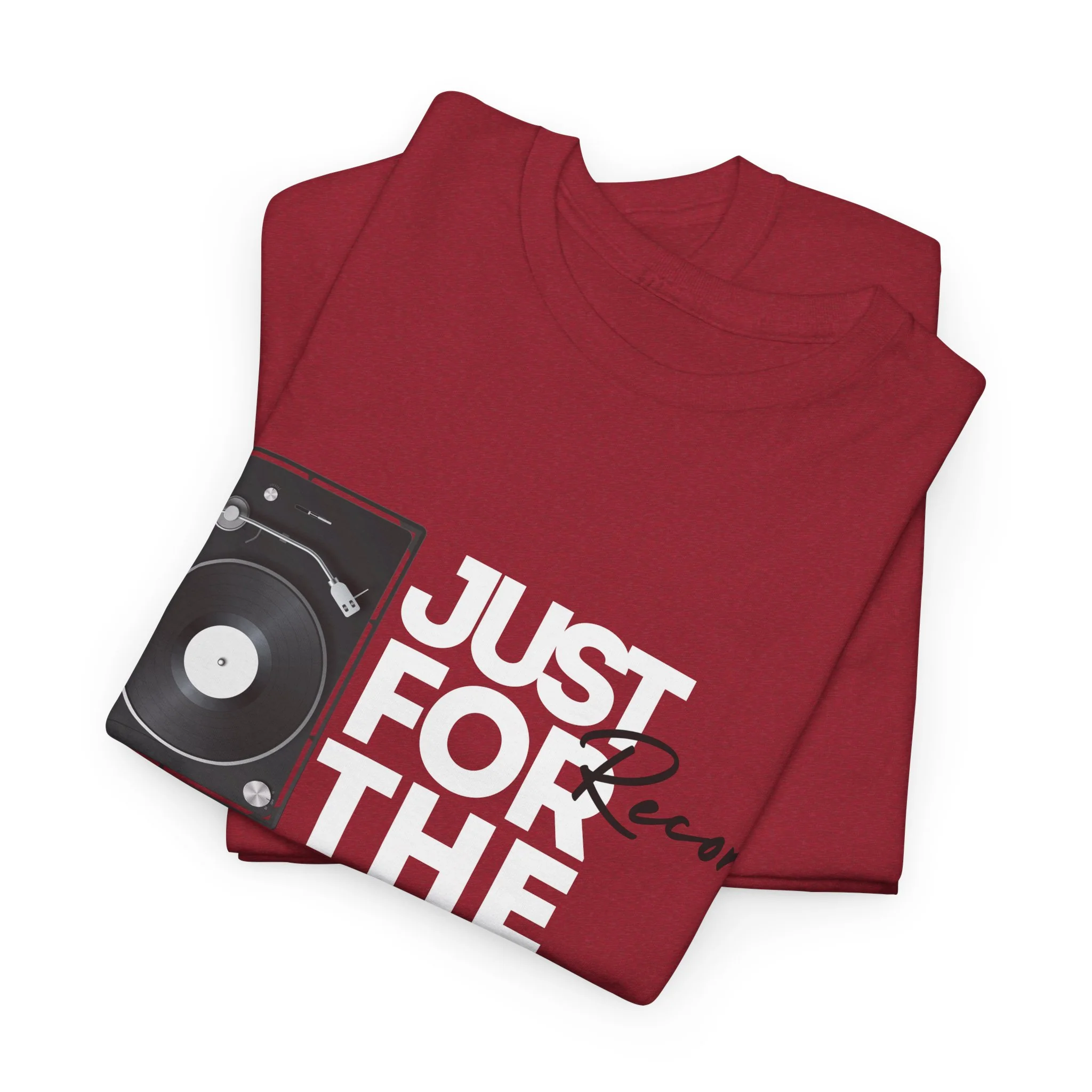 'Just for the Record' Men's Vinyl T-Shirt - Image 12