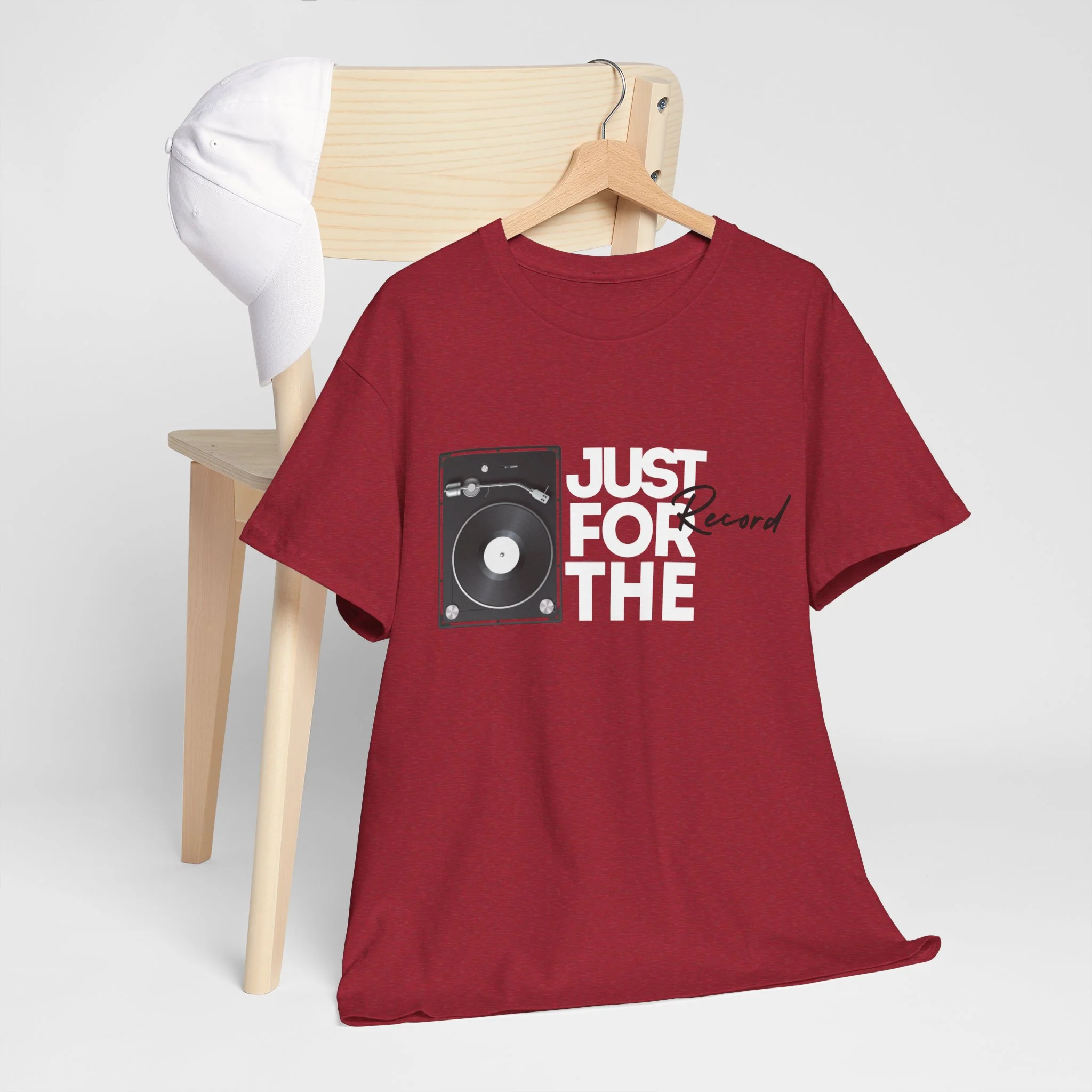 'Just for the Record' Men's Vinyl T-Shirt - Image 13