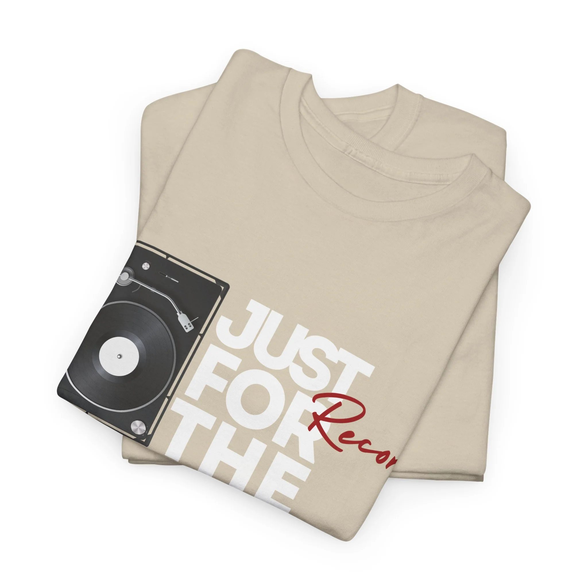 'Just for the Record' Men's Vinyl T-Shirt - Image 30