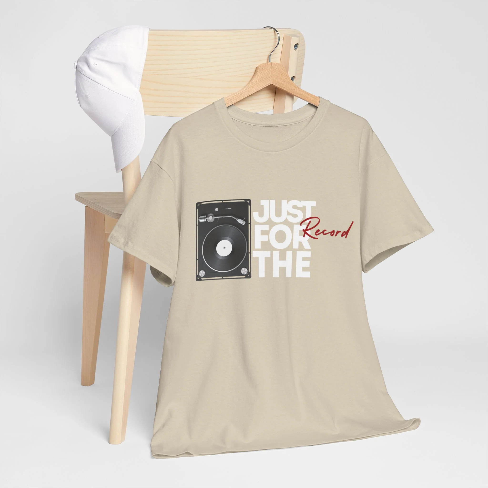 'Just for the Record' Men's Vinyl T-Shirt - Image 31