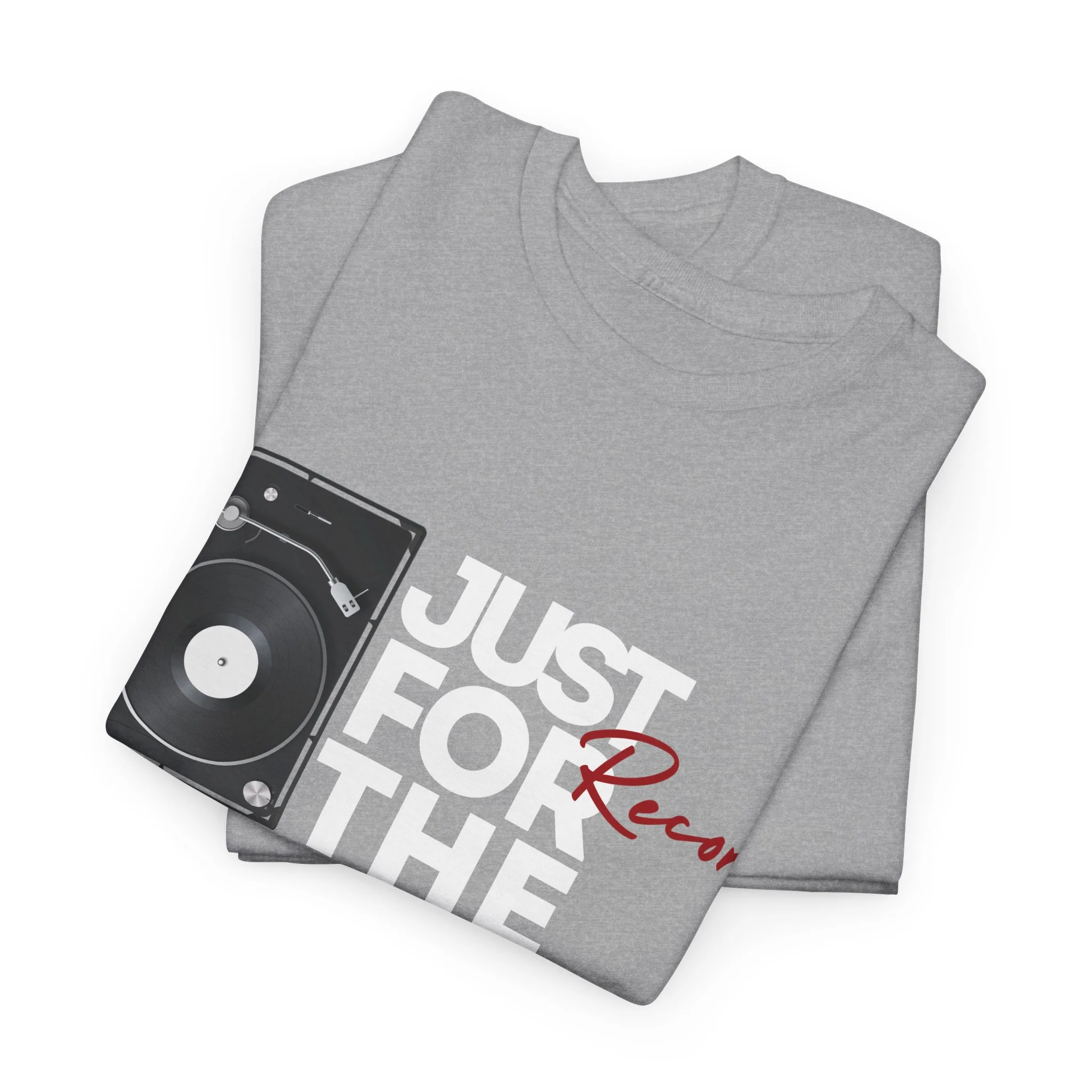 'Just for the Record' Men's Vinyl T-Shirt - Image 39