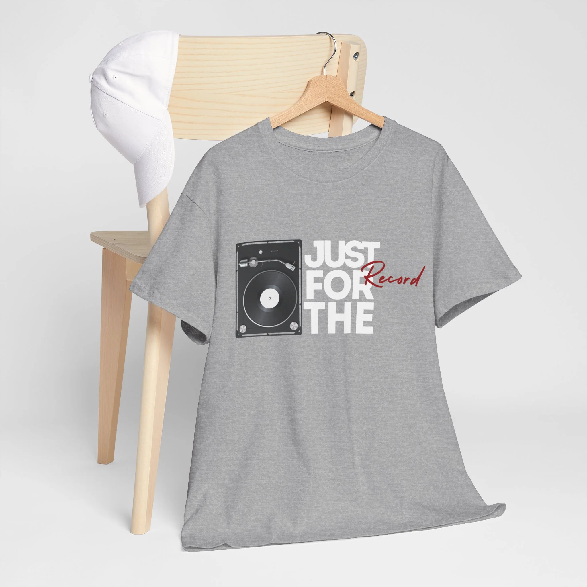 'Just for the Record' Men's Vinyl T-Shirt - Image 40