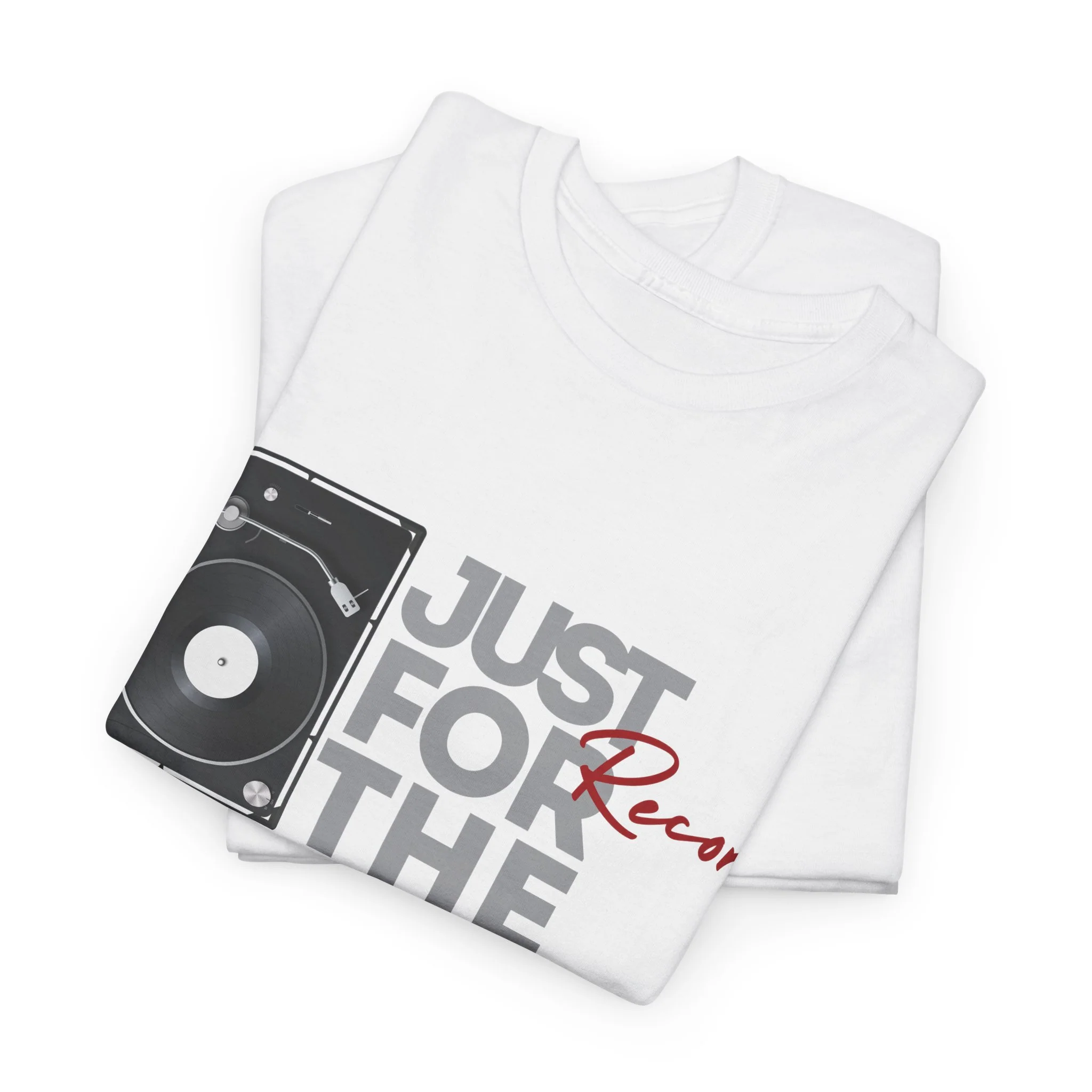 'Just for the Record' Men's Vinyl T-Shirt - Image 48