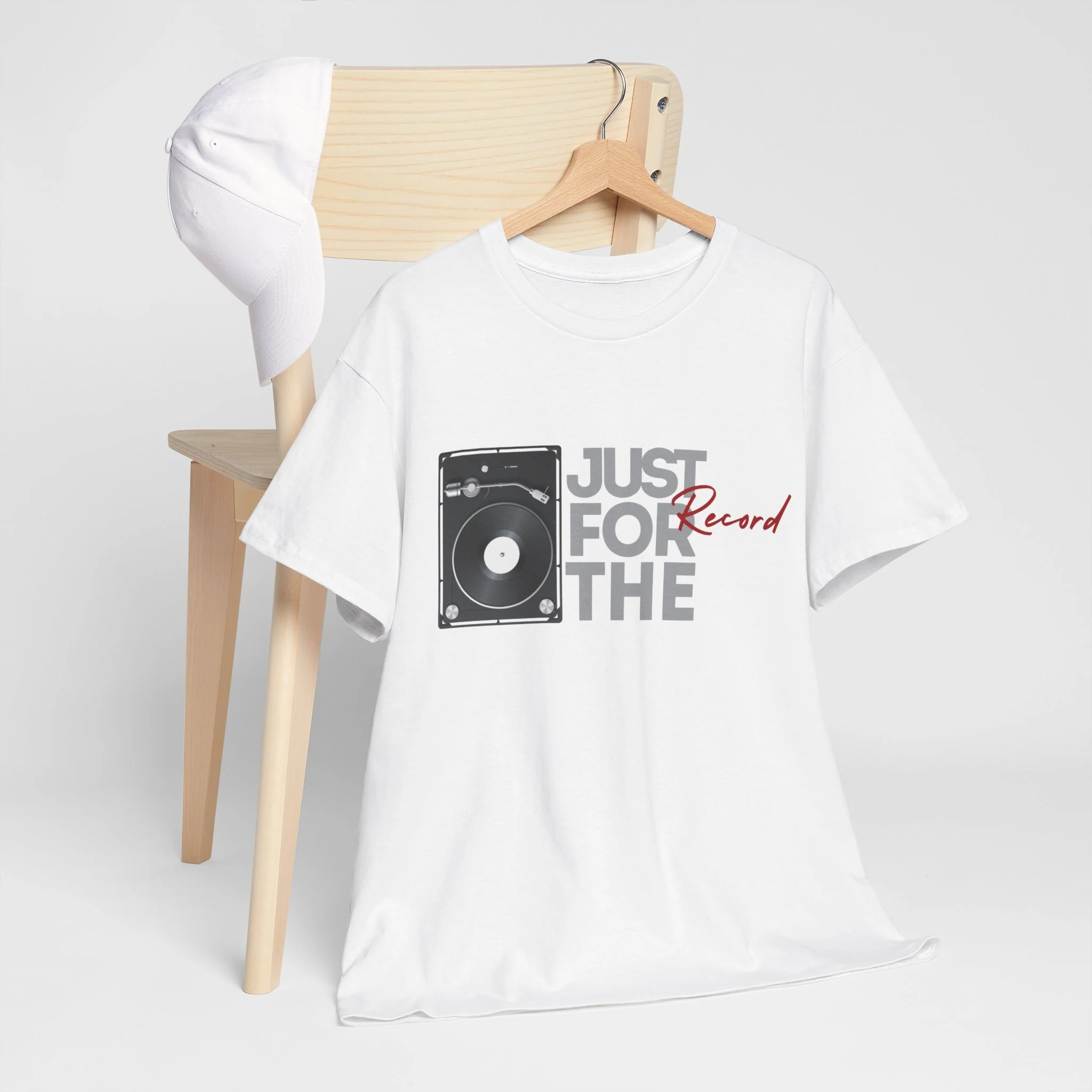 'Just for the Record' Men's Vinyl T-Shirt - Image 49
