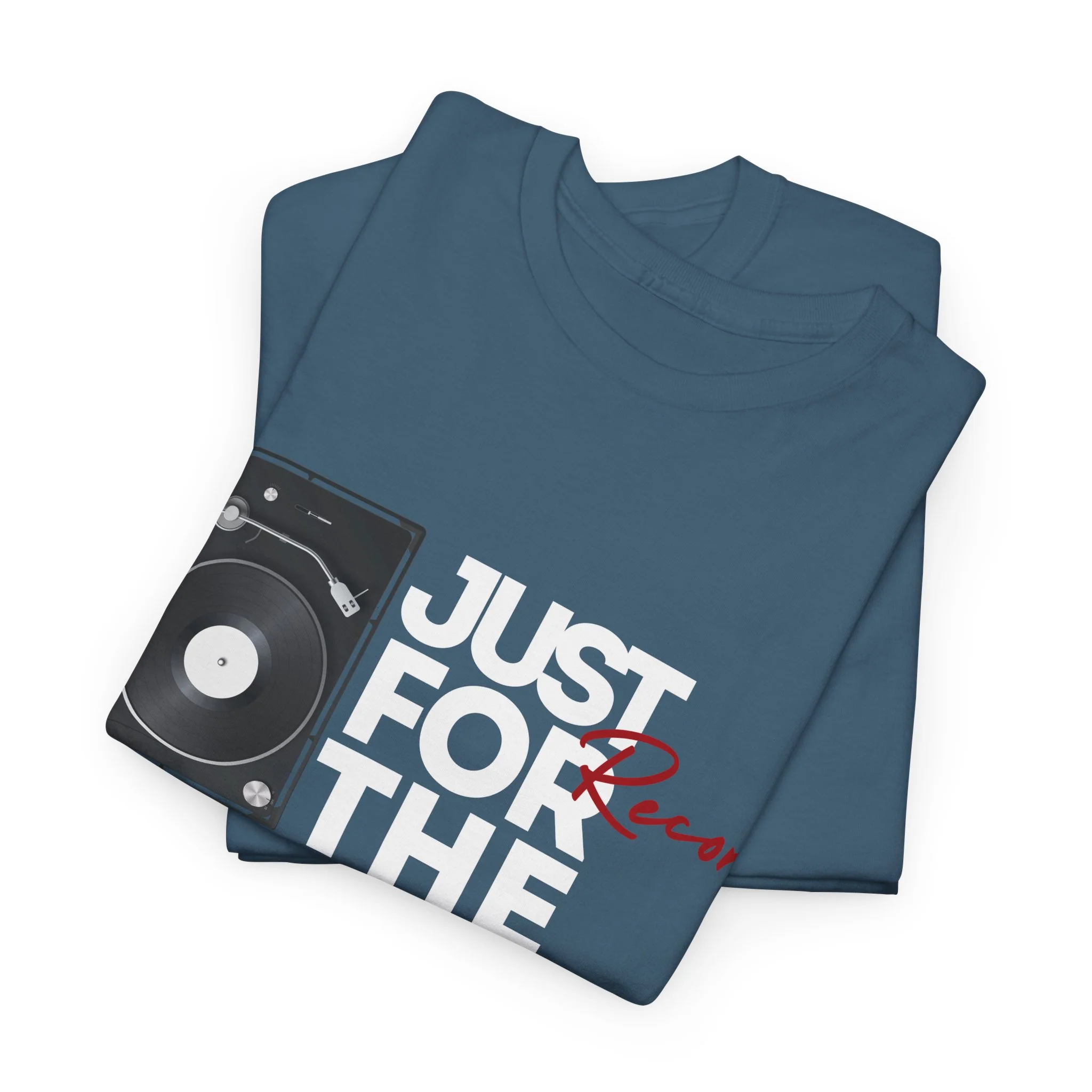 'Just for the Record' Men's Vinyl T-Shirt - Image 57