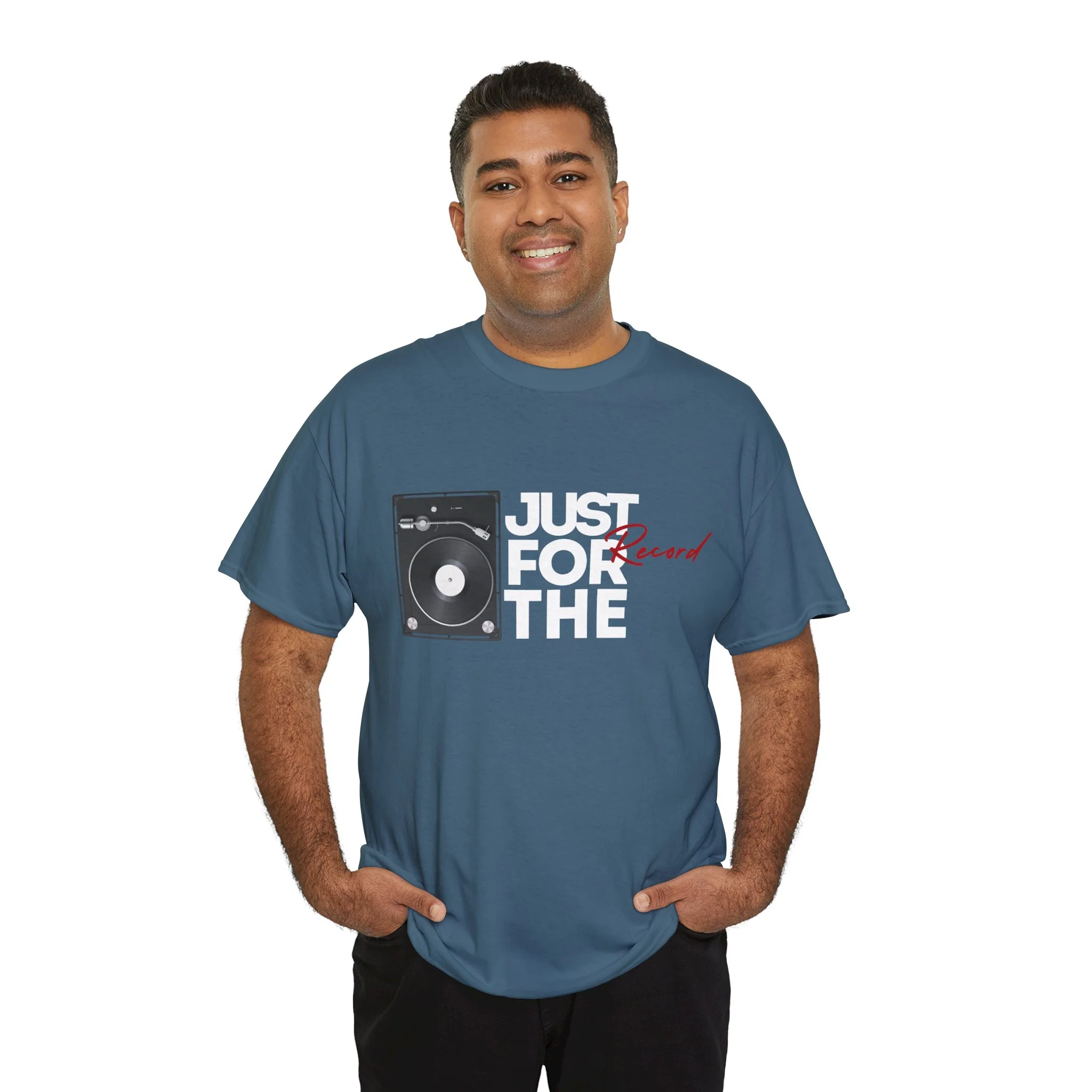 'Just for the Record' Men's Vinyl T-Shirt - Image 61