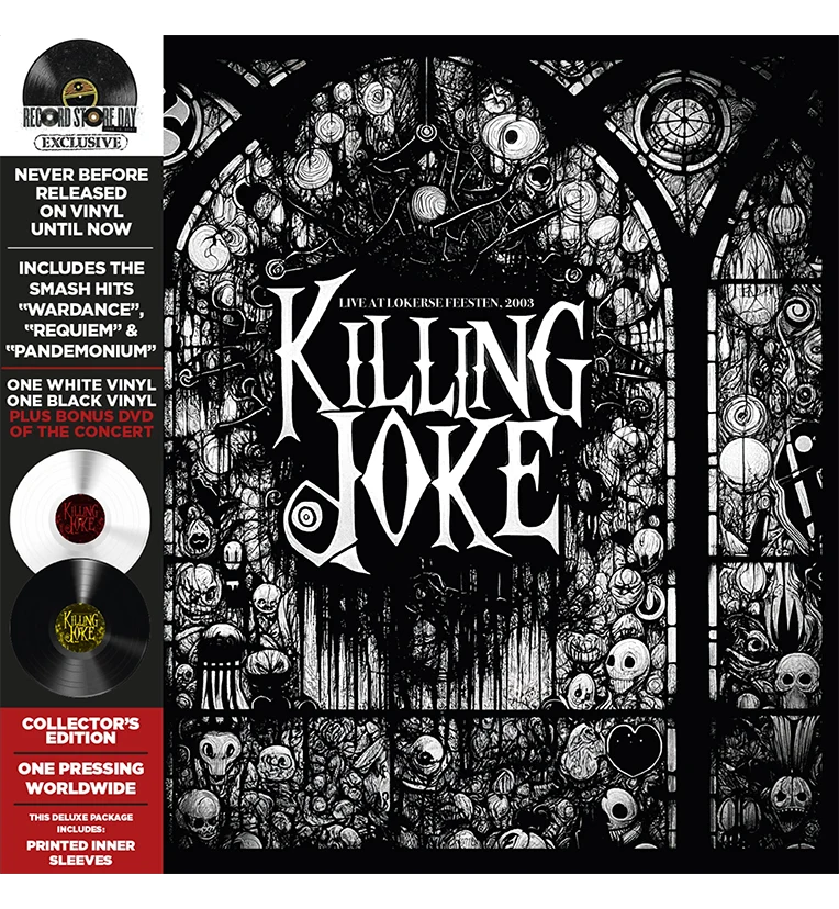 Killing Joke – Live at Lokerse Feesten, 2003 (RSD 2024 Limited Edition Double-LP on White & Black Vinyl with DVD) - Image 2