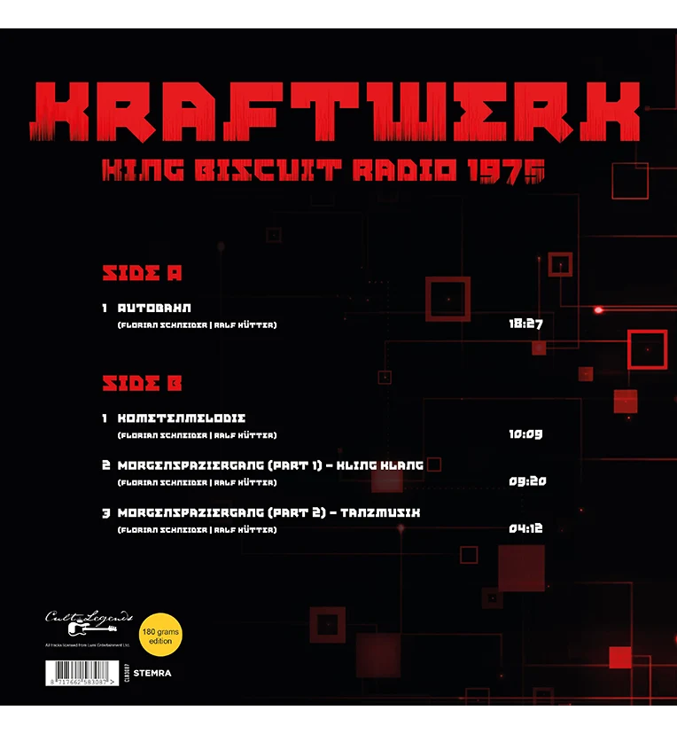 Kraftwerk – King Biscuit Radio 1975 (12-Inch Album on 180g Vinyl) - Image 3