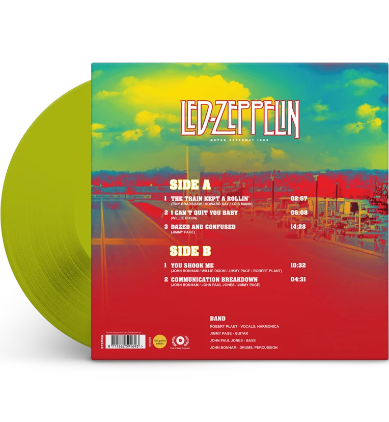 Led Zeppelin – Motor Speedway 1969 (Limited Edition 12-Inch Album on 180g Transparent Green Vinyl) - Image 4