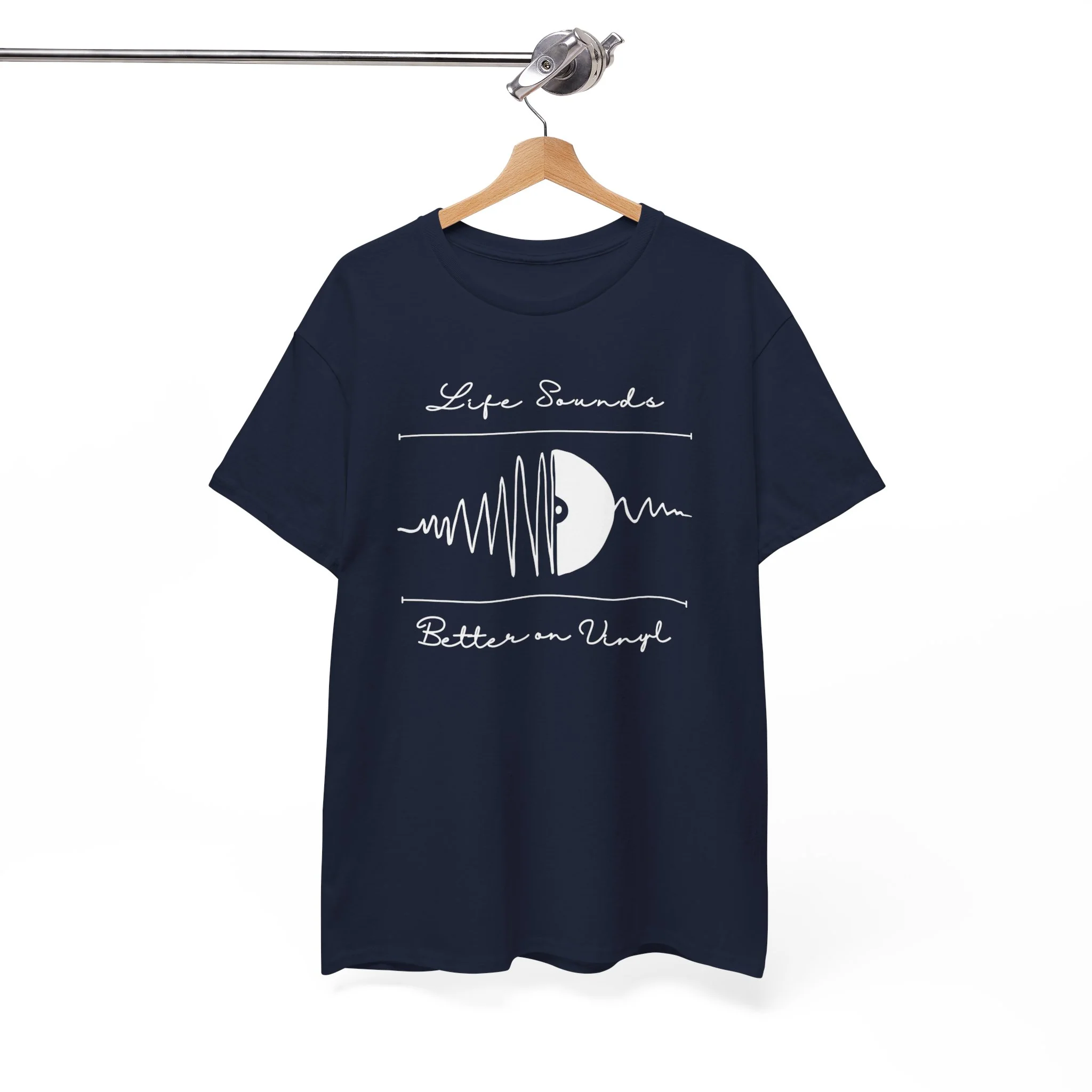 'Life Sounds Better on Vinyl' Men's T-Shirt - Image 31