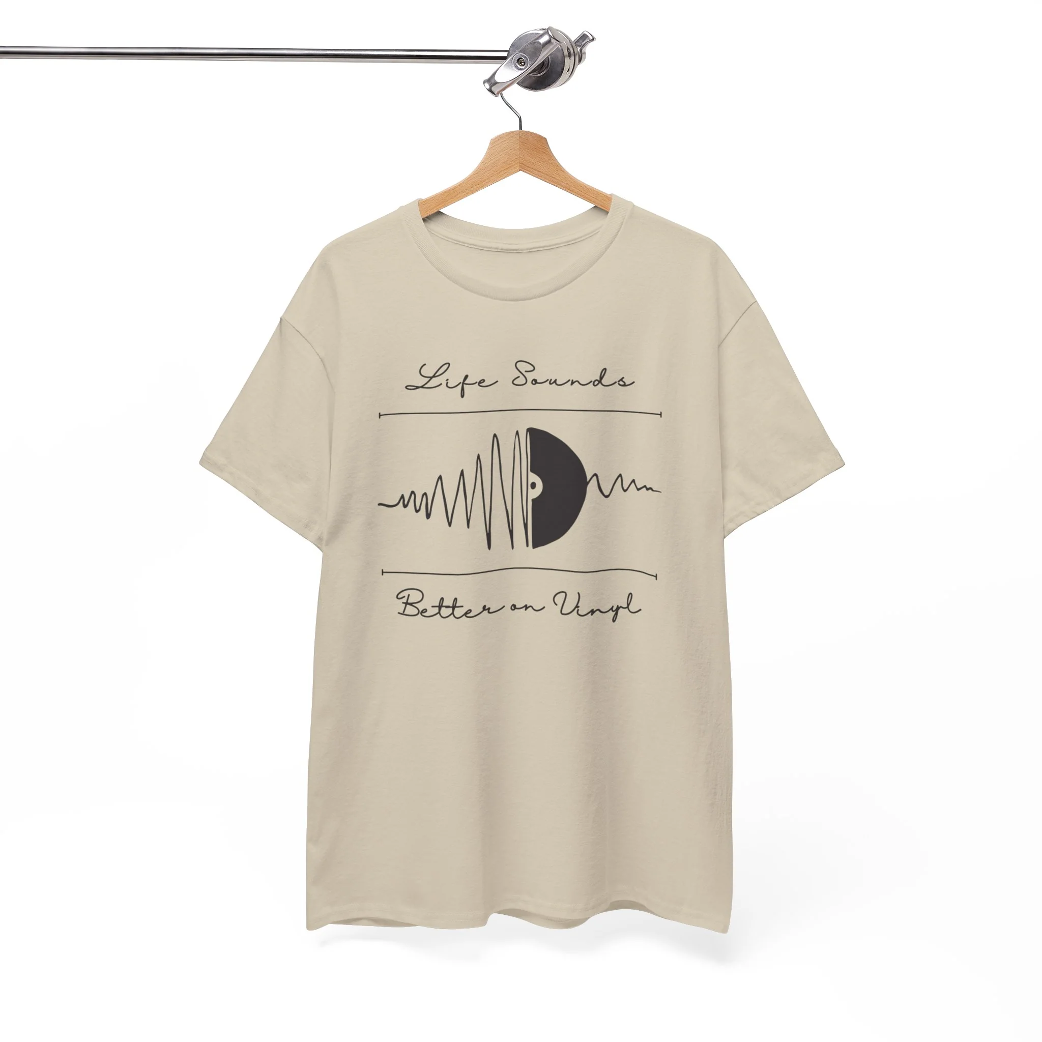 'Life Sounds Better on Vinyl' Men's T-Shirt - Image 4