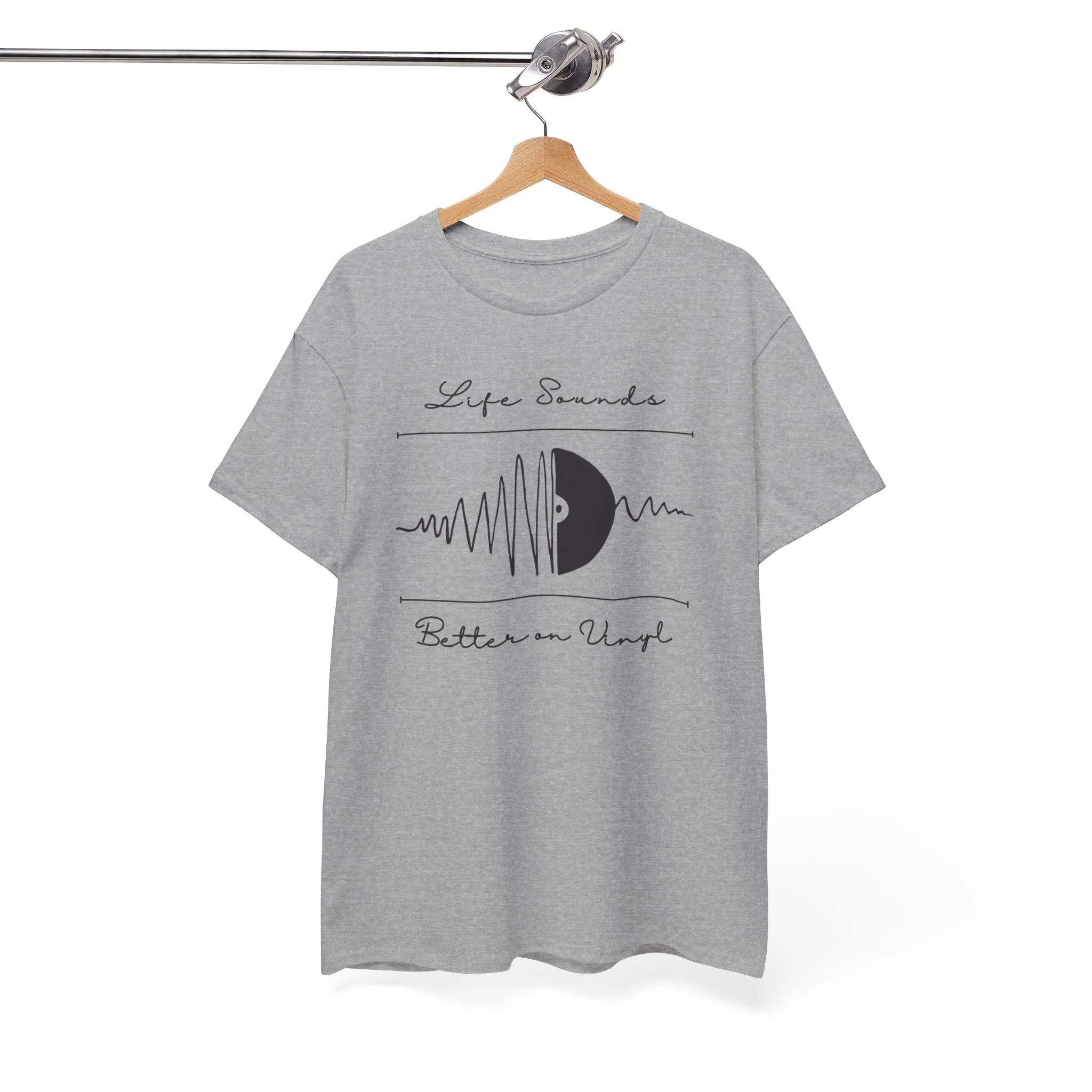 'Life Sounds Better on Vinyl' Men's T-Shirt - Image 40