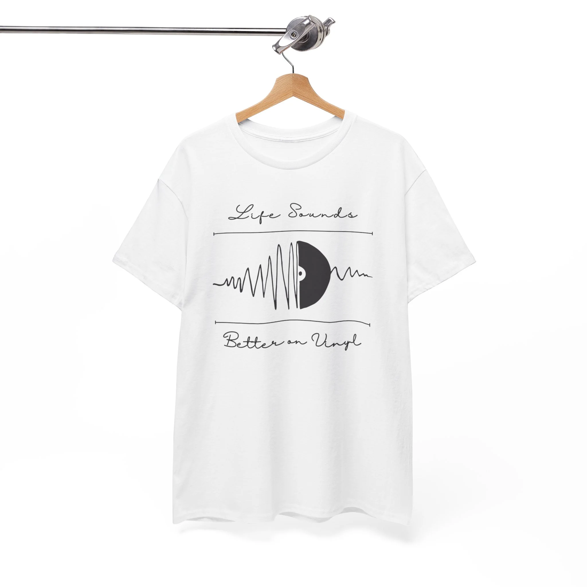 'Life Sounds Better on Vinyl' Men's T-Shirt - Image 49