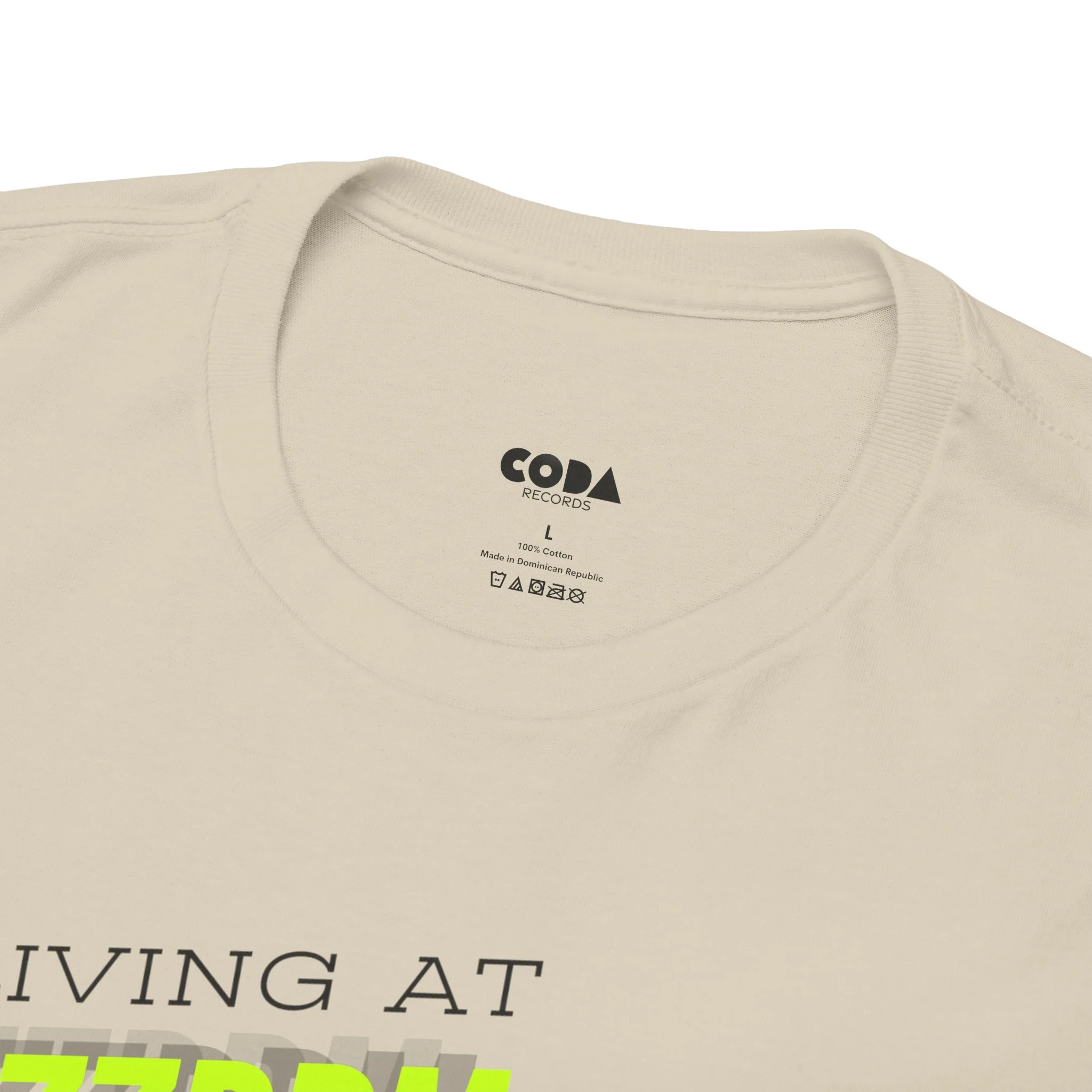 'Living at 33rpm' Flouro Men's T-Shirt - Image 32