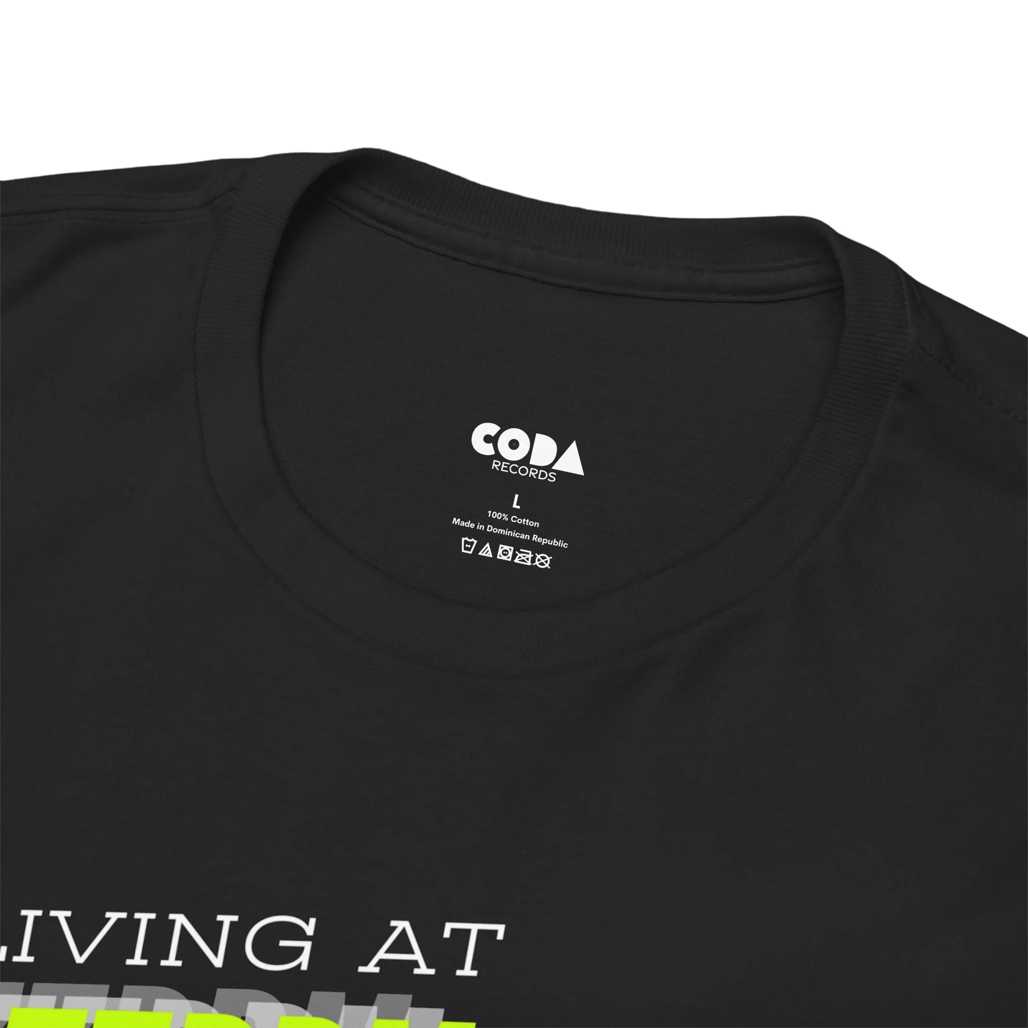 'Living at 33rpm' Flouro Men's T-Shirt - Image 41
