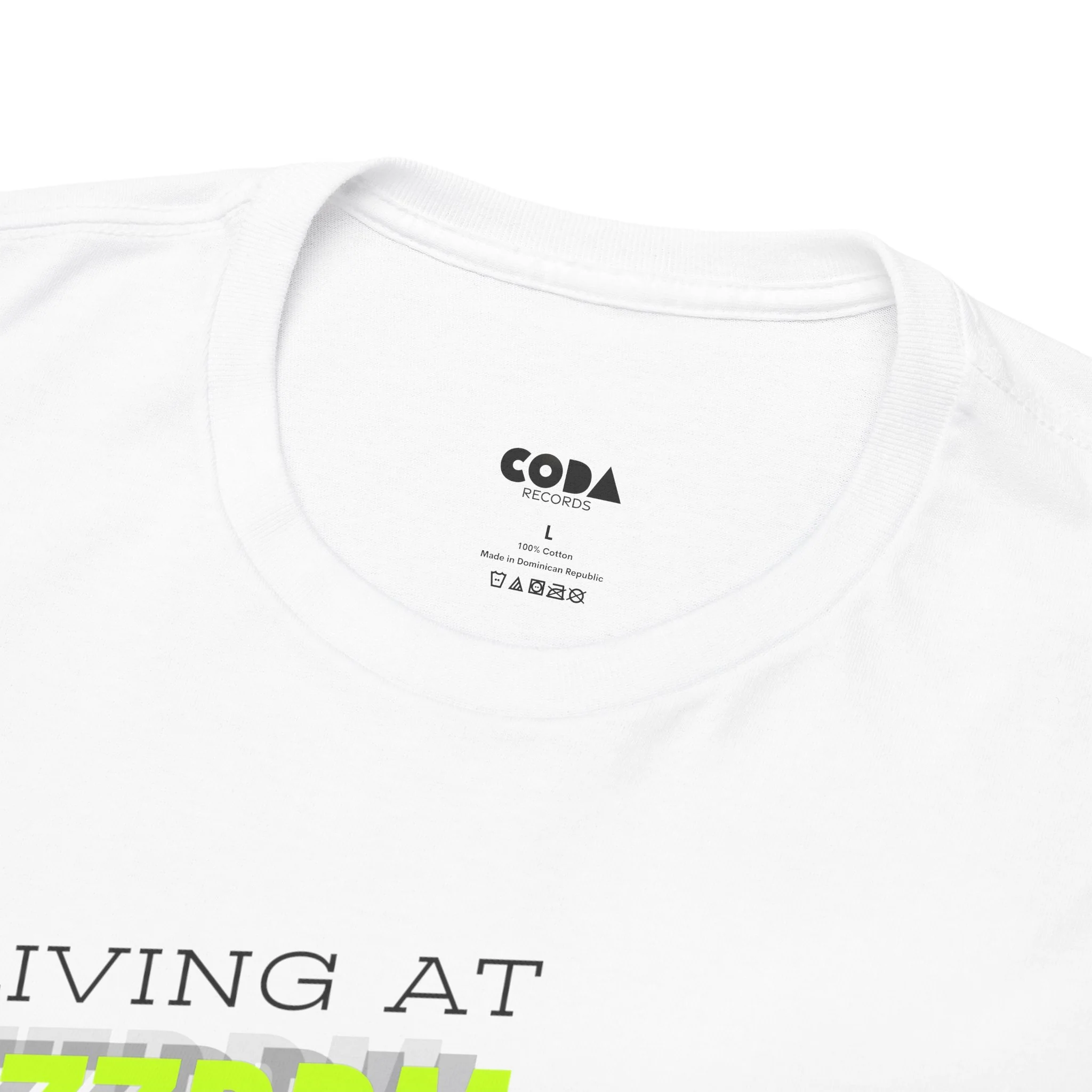 'Living at 33rpm' Flouro Men's T-Shirt - Image 5