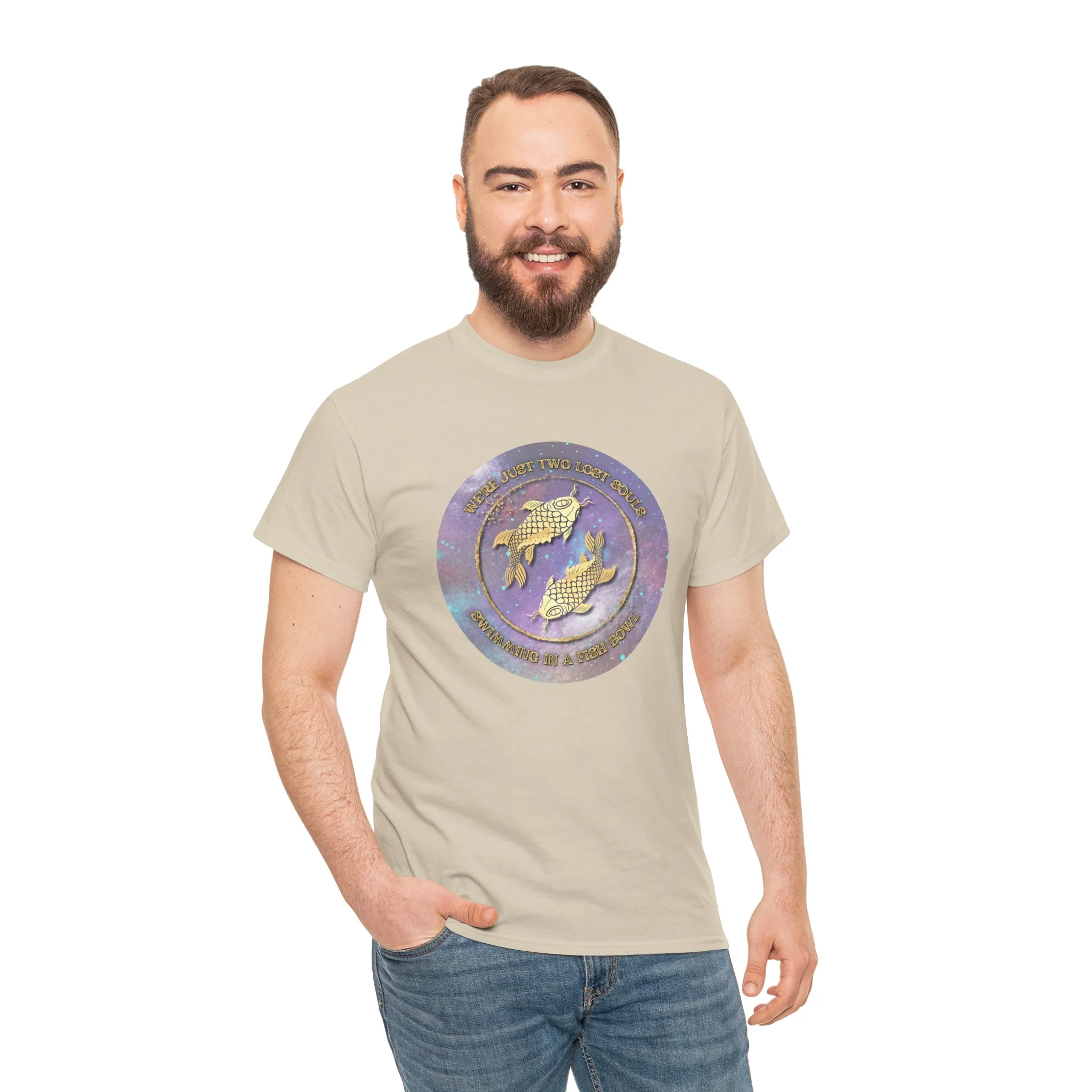 'Lost Souls' Celestial Fish Lyric T-Shirt - Image 33